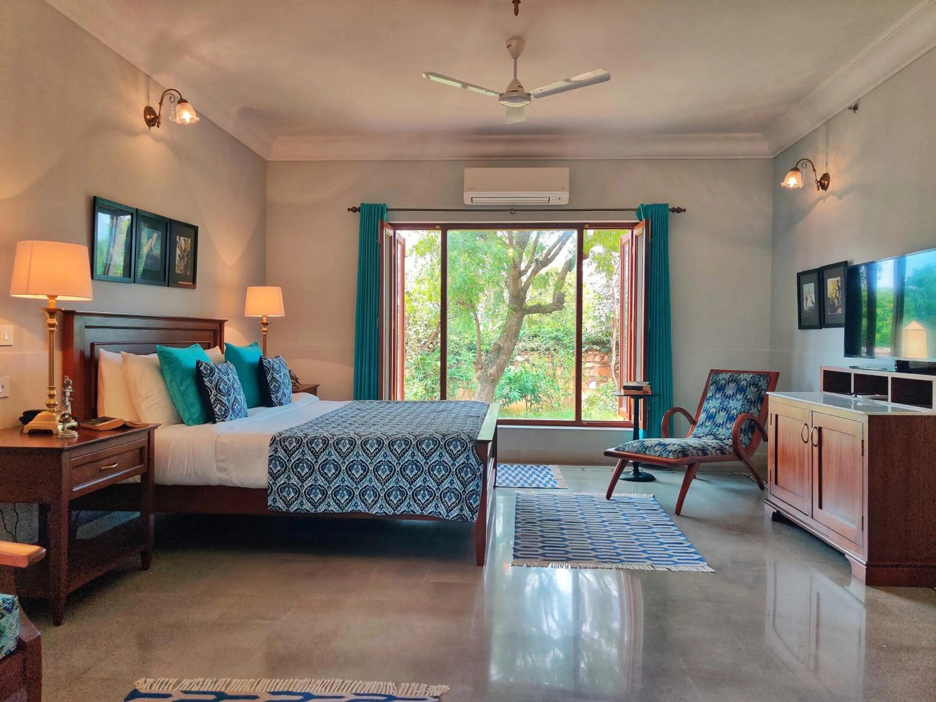 Bedroom, Bed in Samode Bagh