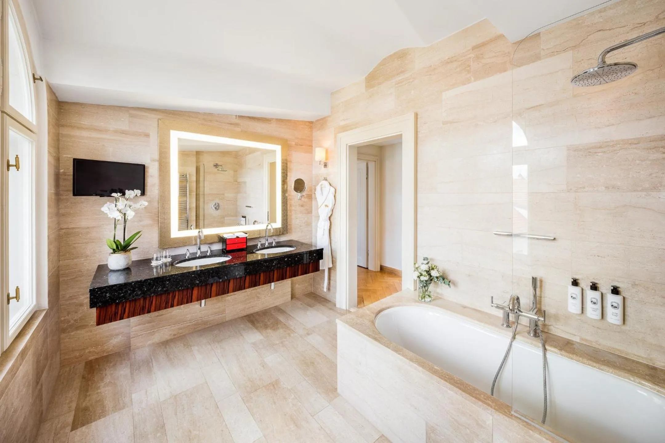 Bathroom in Mandarin Oriental, Prague