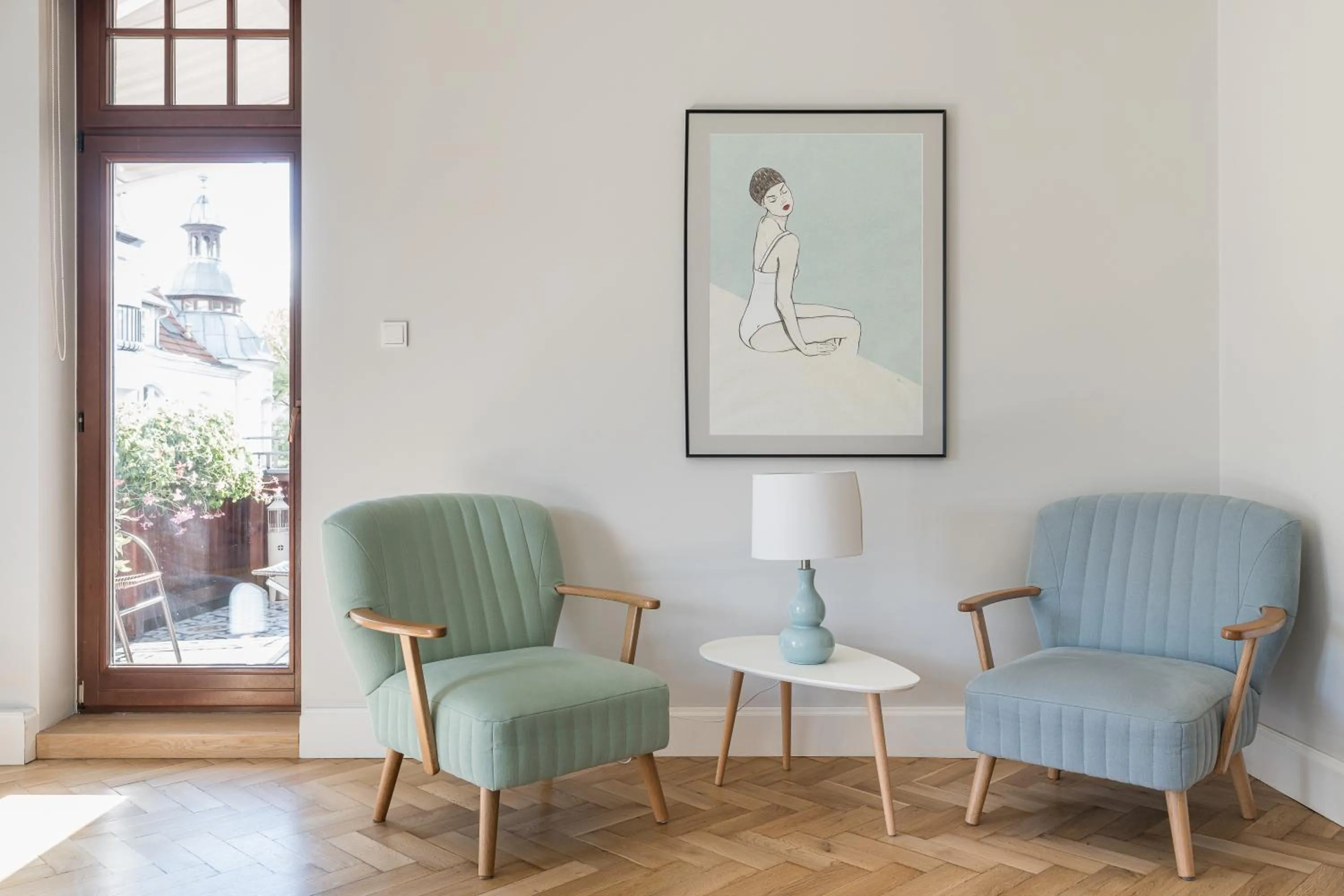 Living room in Sanhaus Apartments - FANTAZJA - Apartament z dwoma balkonami - 100 m2