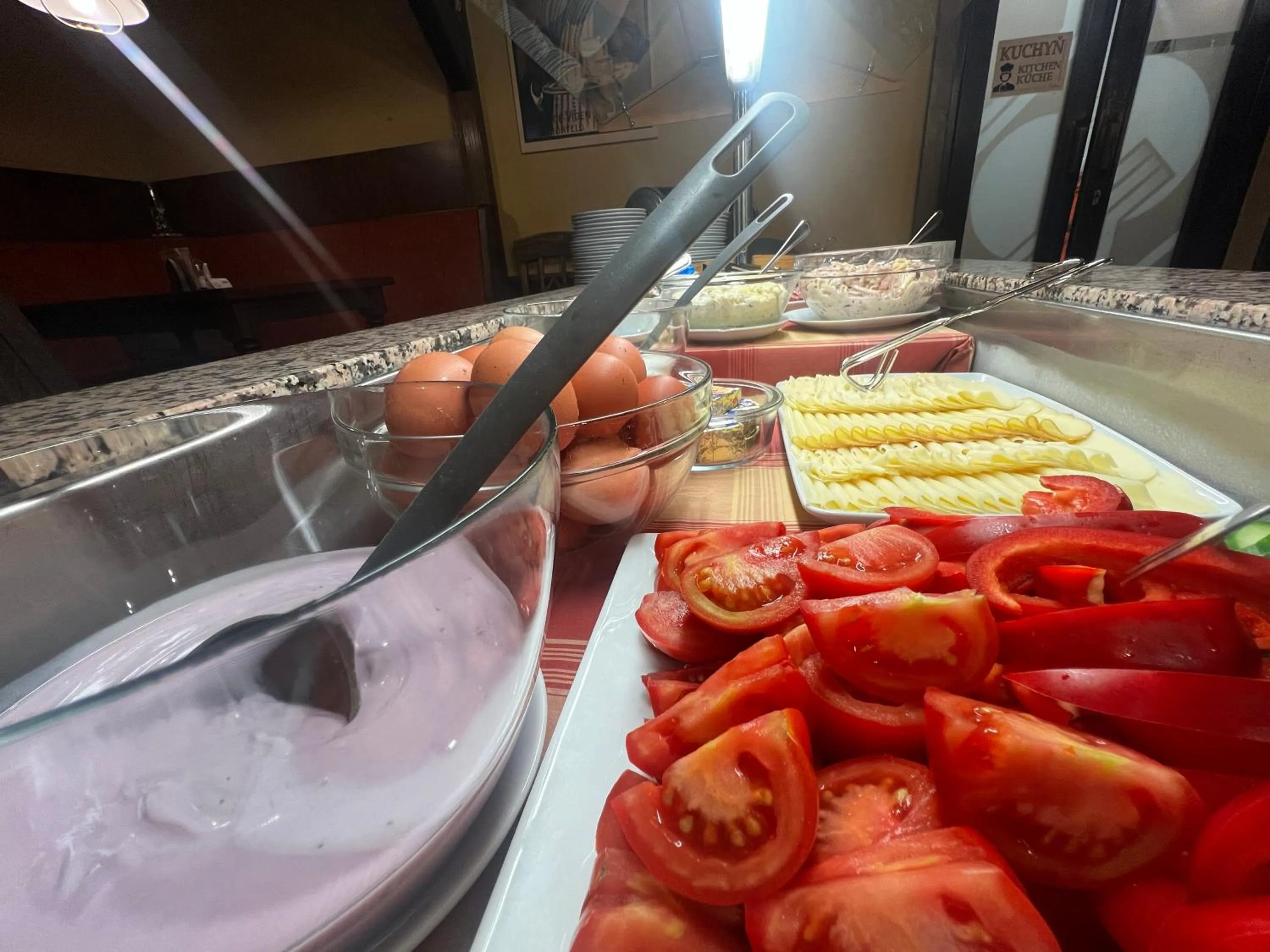 Buffet breakfast in Alpský Hotel