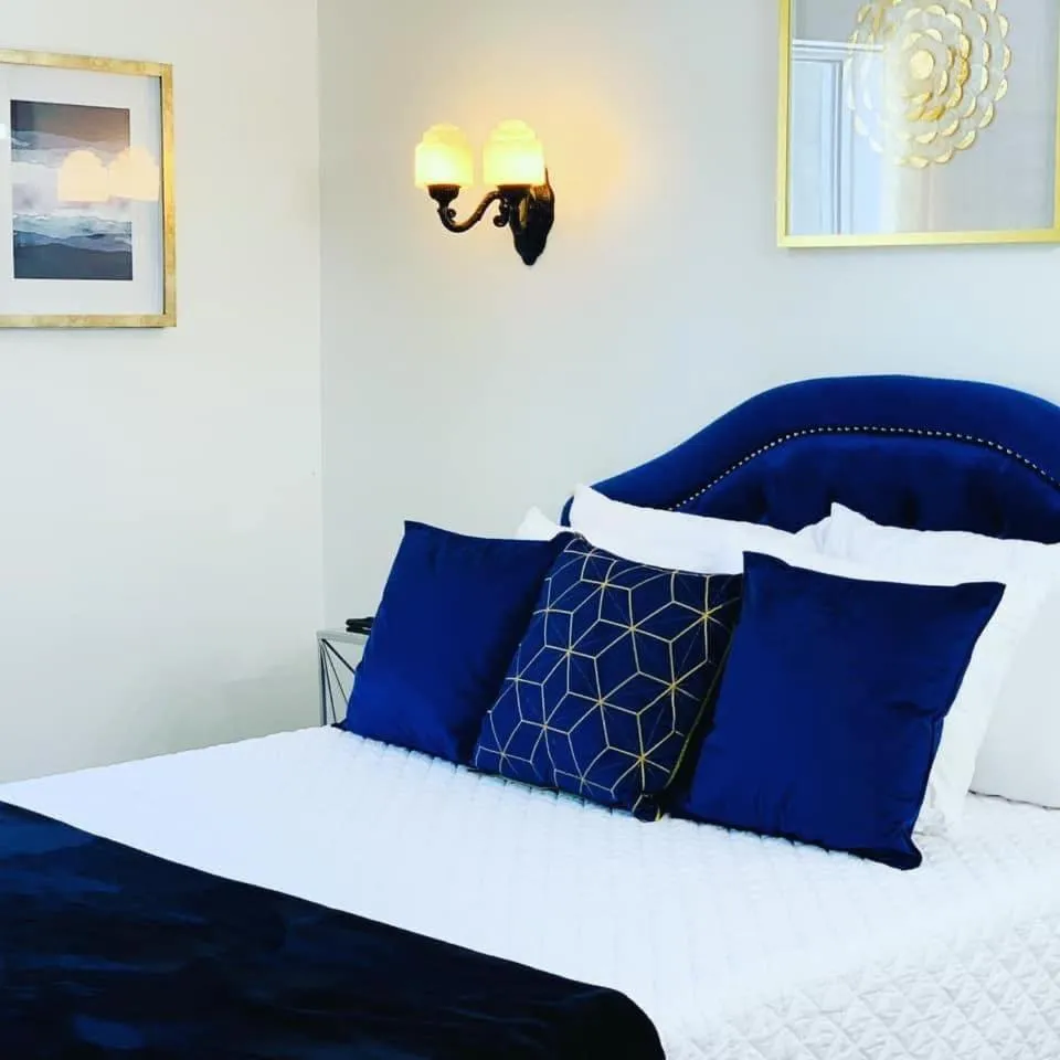 Bed in EC Reed's Mercantile and Hotel