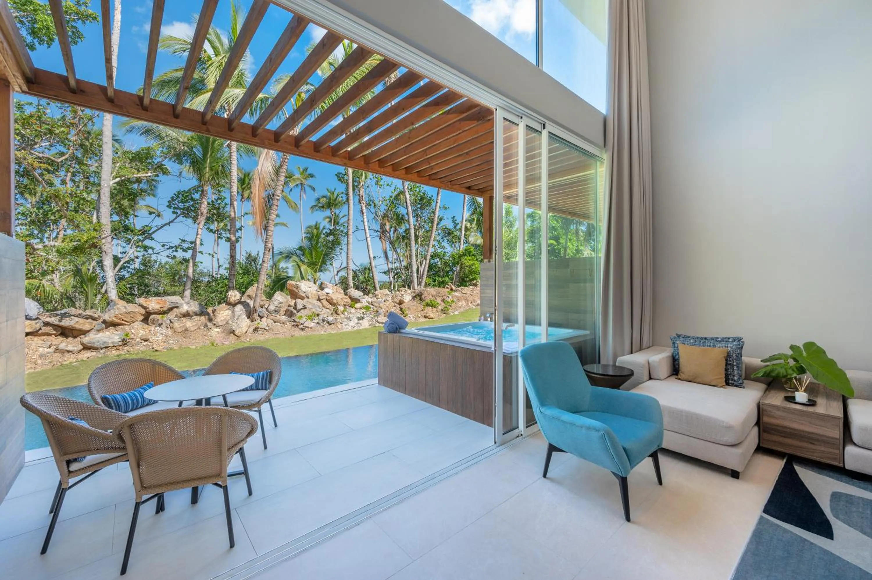 Living room in Temptation Grand Miches Resort - All Inclusive - Couples Only