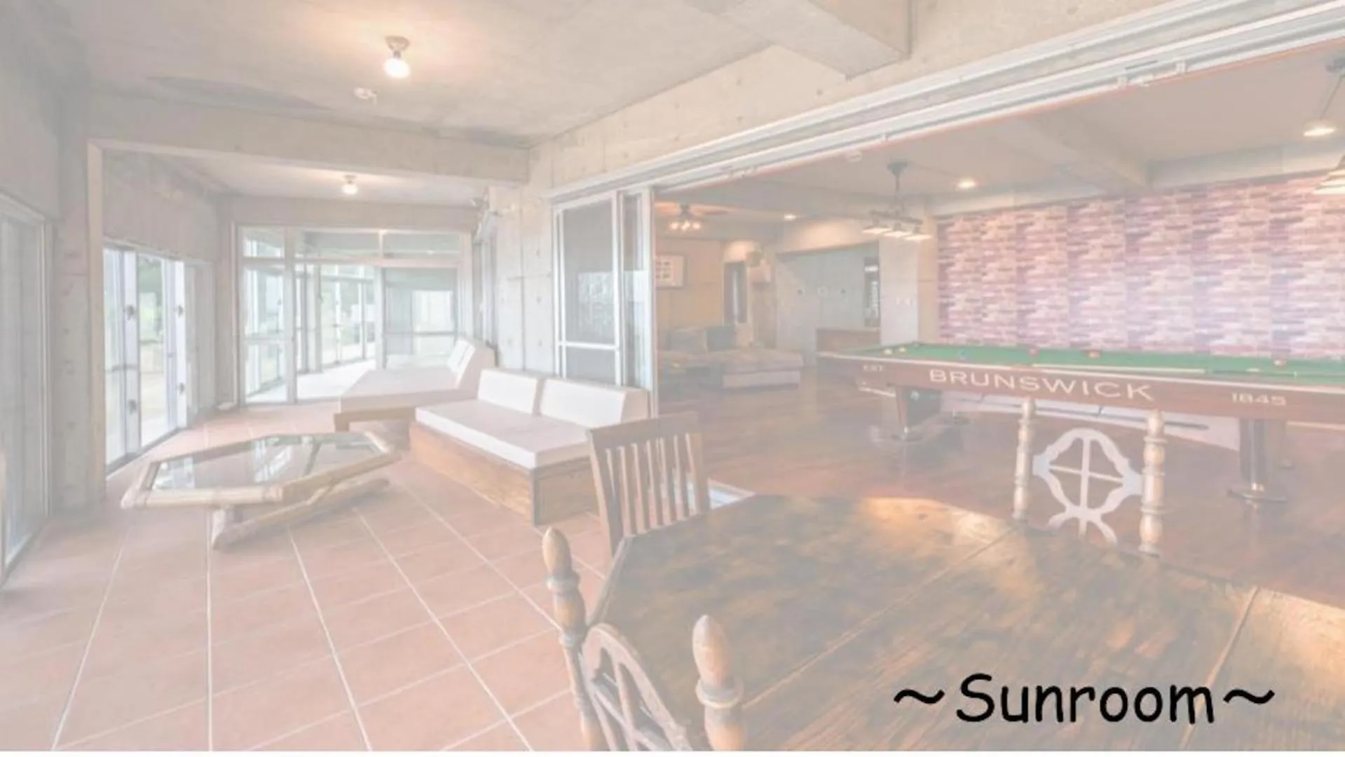 Dining area in Pine House in Ginoza