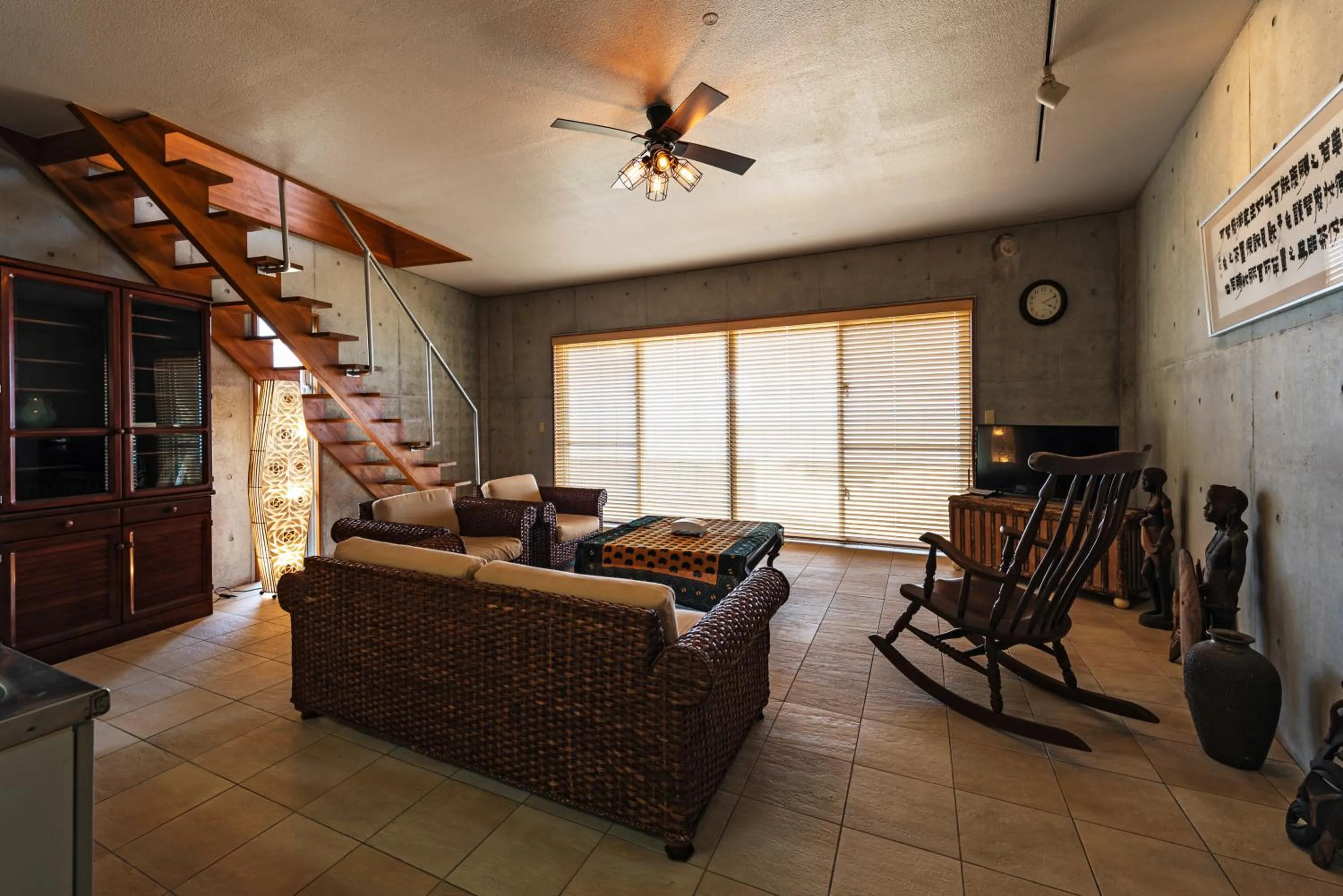 Living room in Pine House in Ginoza