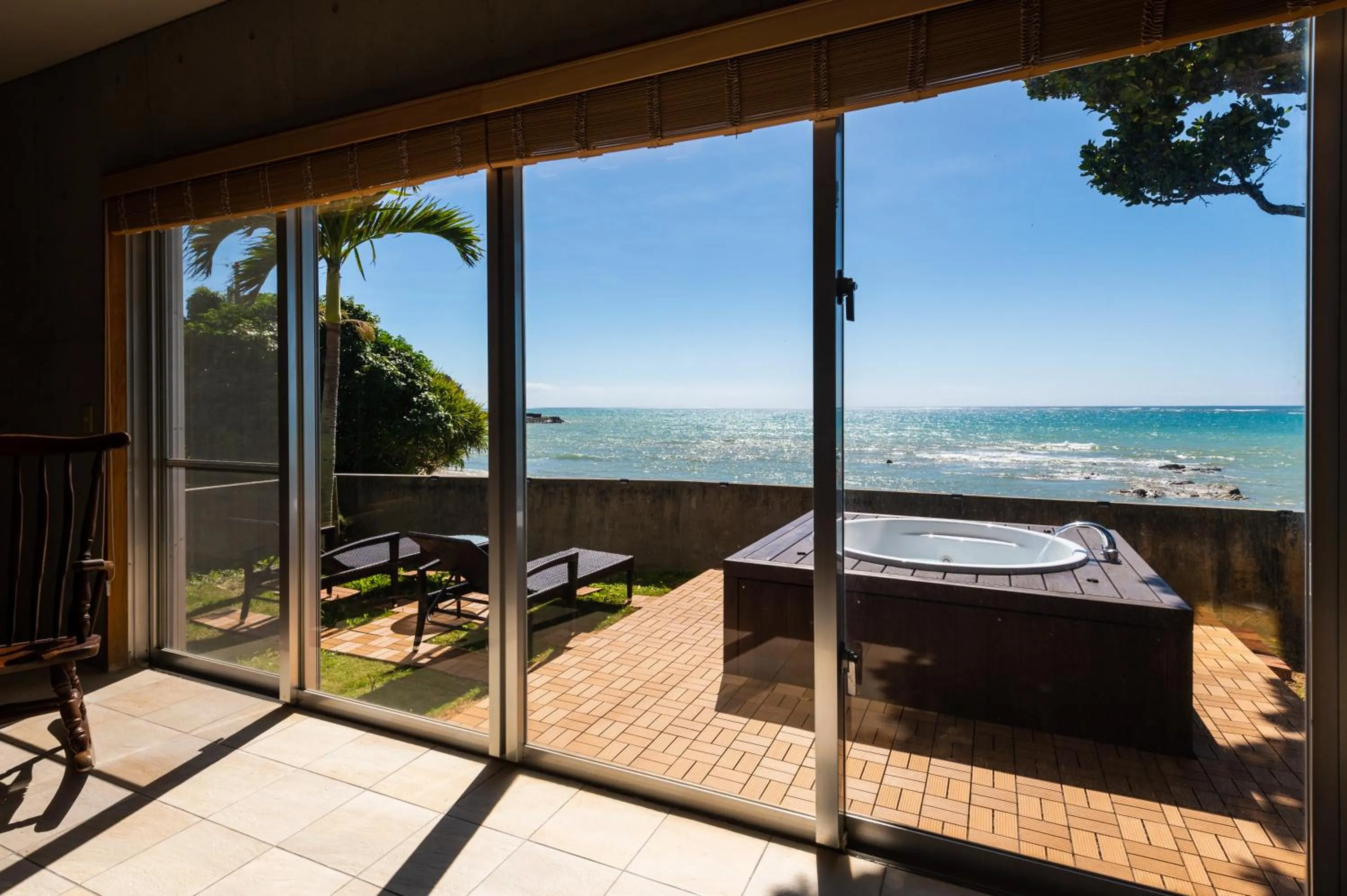 Sea view in Pine House in Ginoza