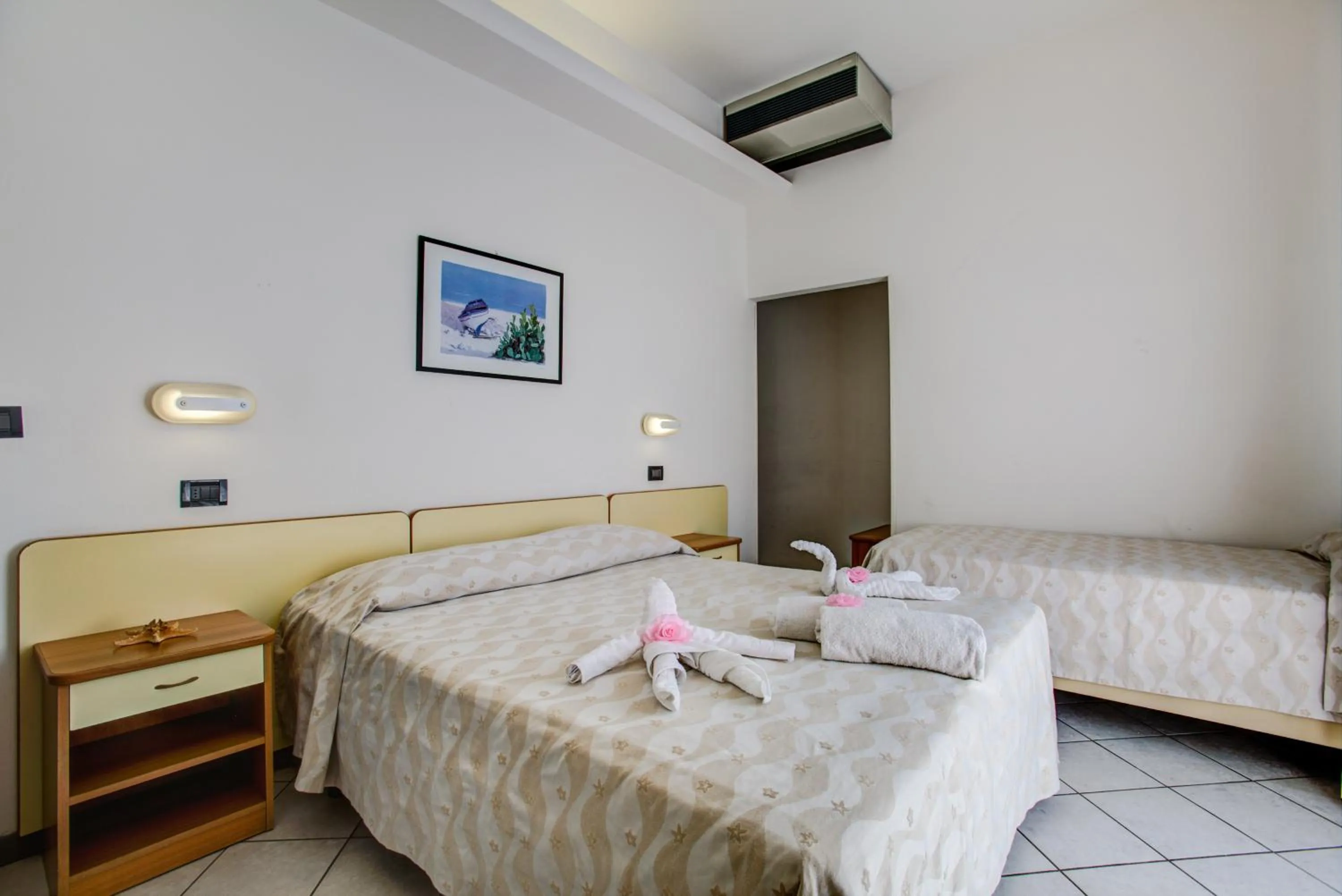 View (from property/room), Bed in Hotel San Paolo