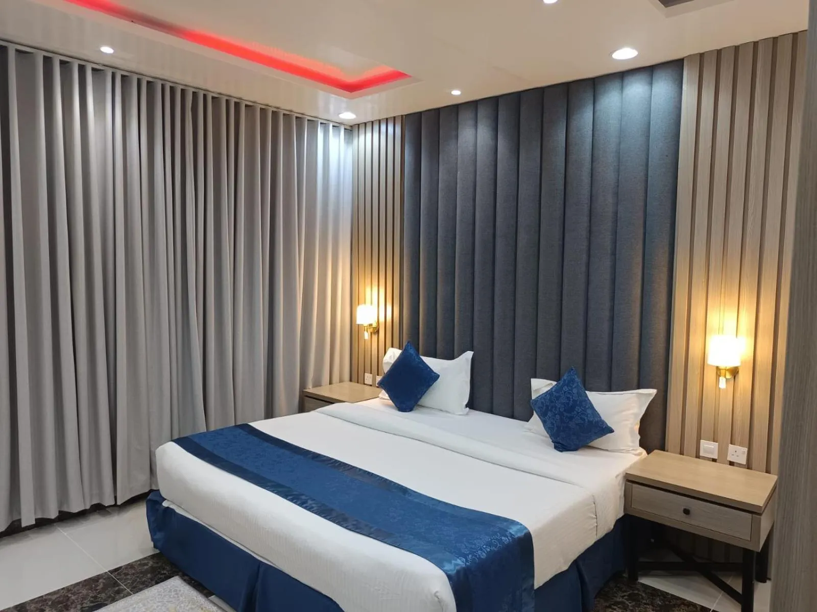 Bed in Al Farhan Hotel Qurtuba