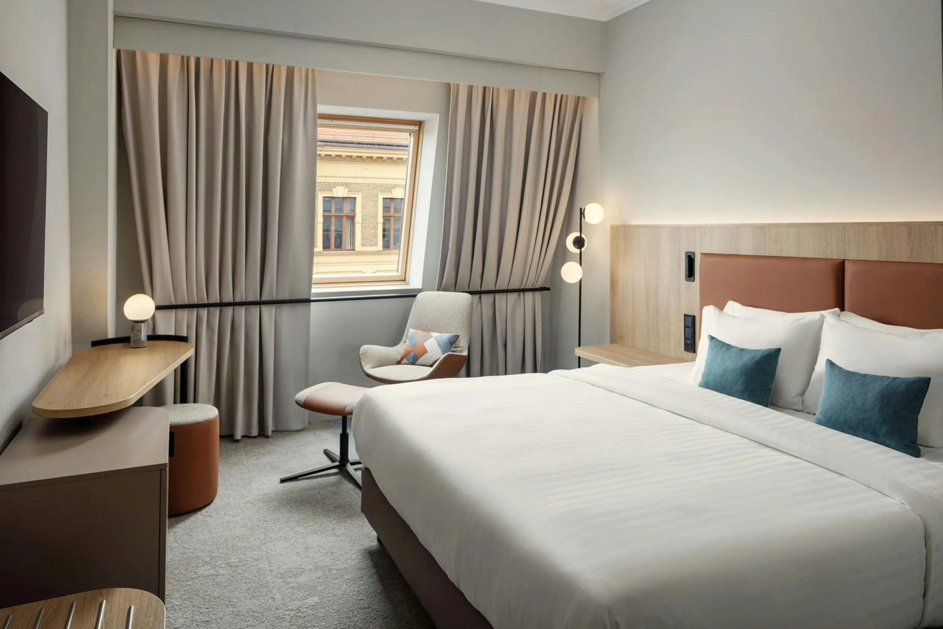 Bedroom, Bed in Courtyard by Marriott Pilsen