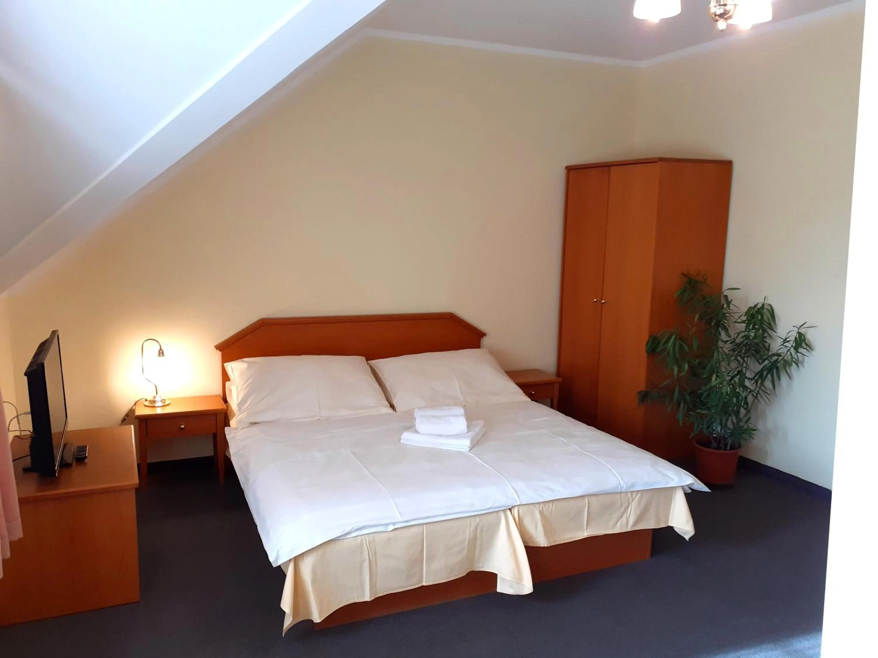 Bed in Hotel Casanova