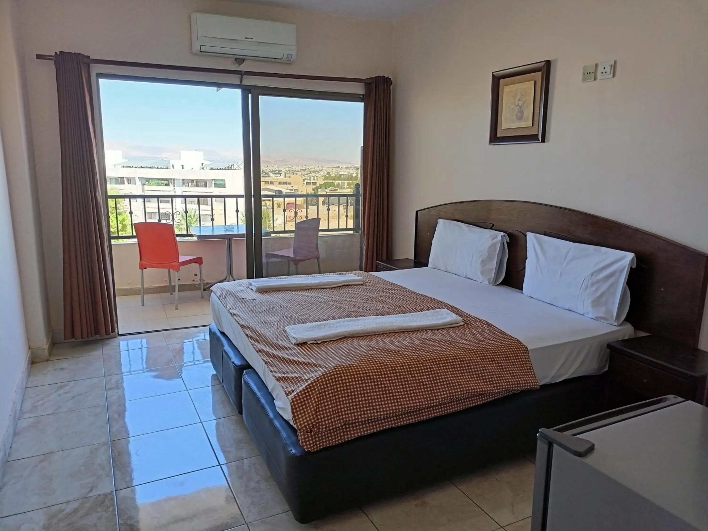 Balcony/Terrace, Bed in Baraka Al Aqaba Hotel Suites
