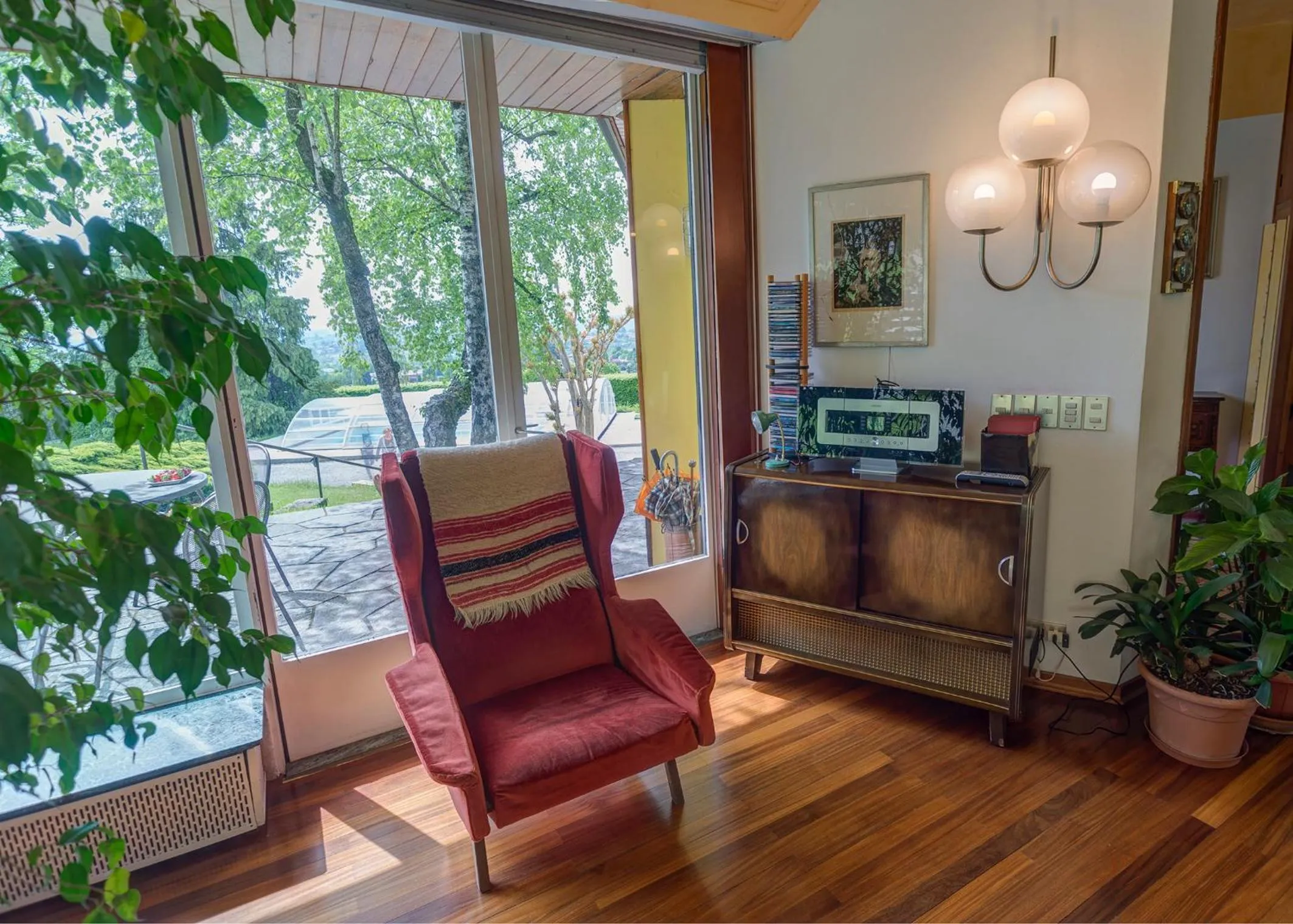 Garden view in Il Colombé B&B