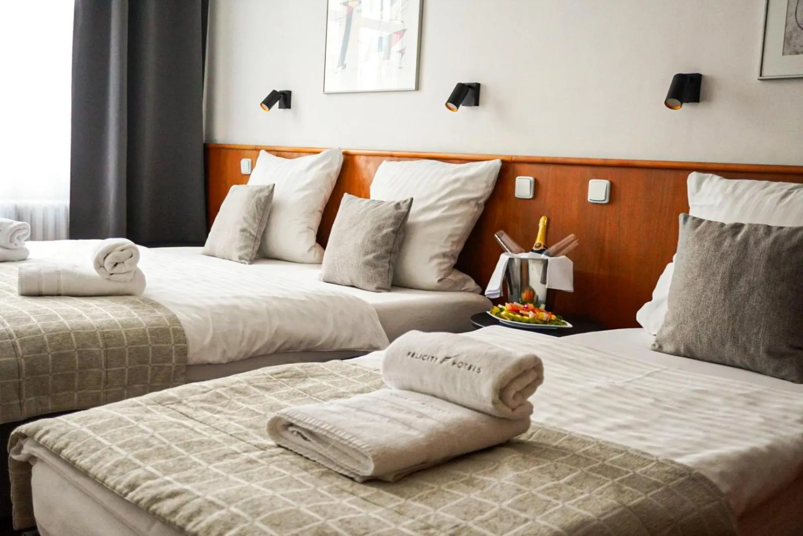 Bed in Hotel Sněžka