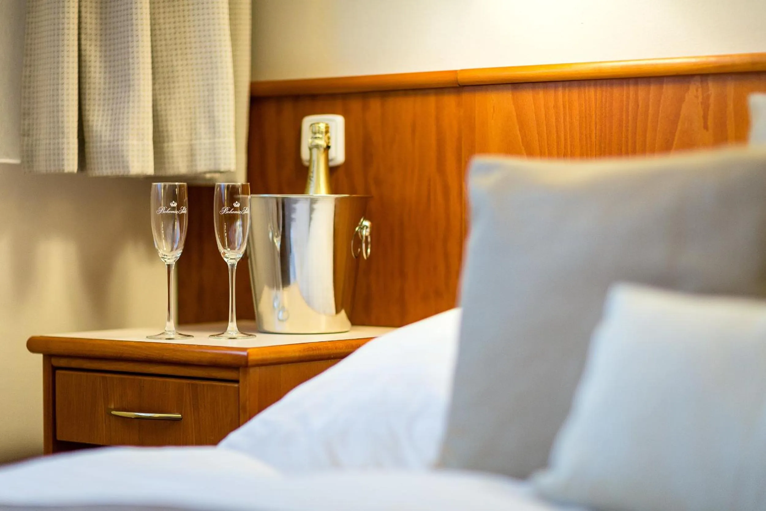 Decorative detail, Bed in Hotel Sněžka