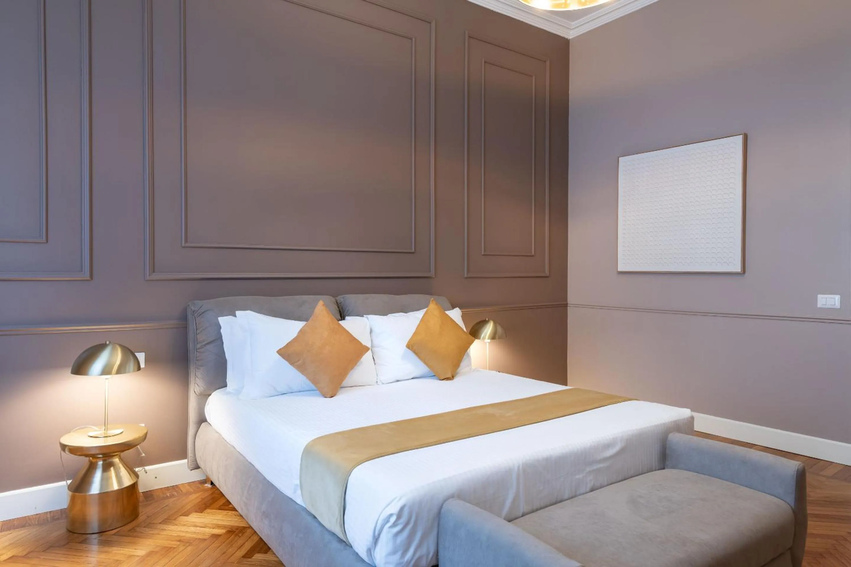 Bedroom, Bed in Heart Milan Apartments Sforza Duomo