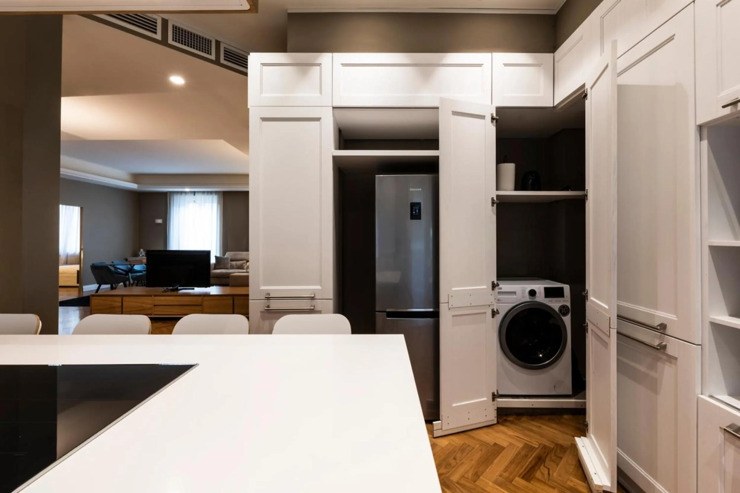 washing machine in Heart Milan Apartments Sforza Duomo