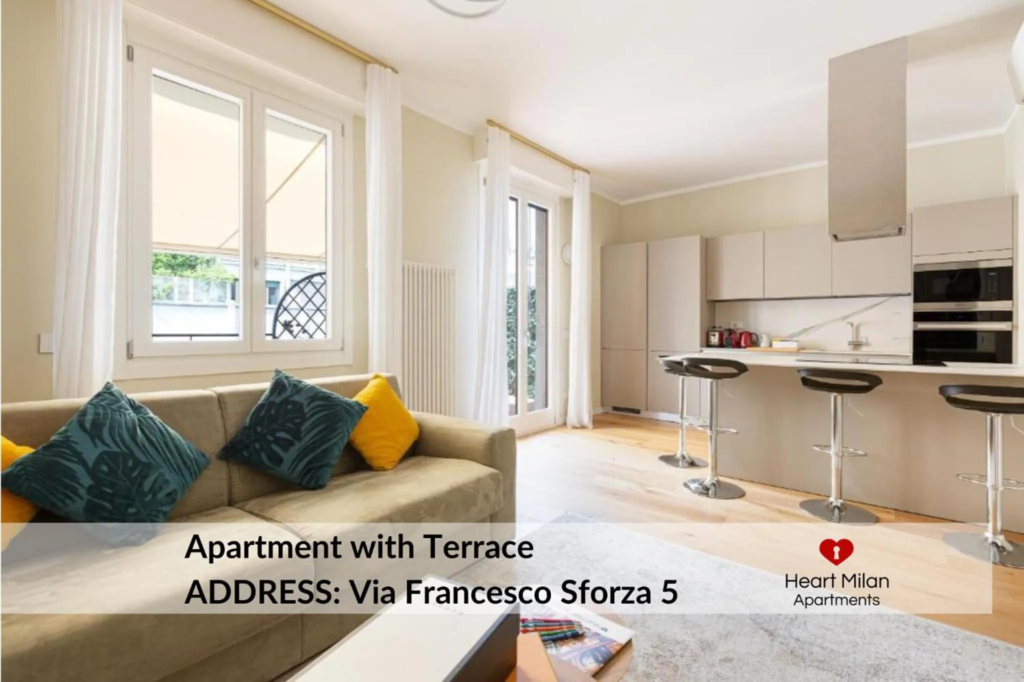 Living room in Heart Milan Apartments Sforza Duomo
