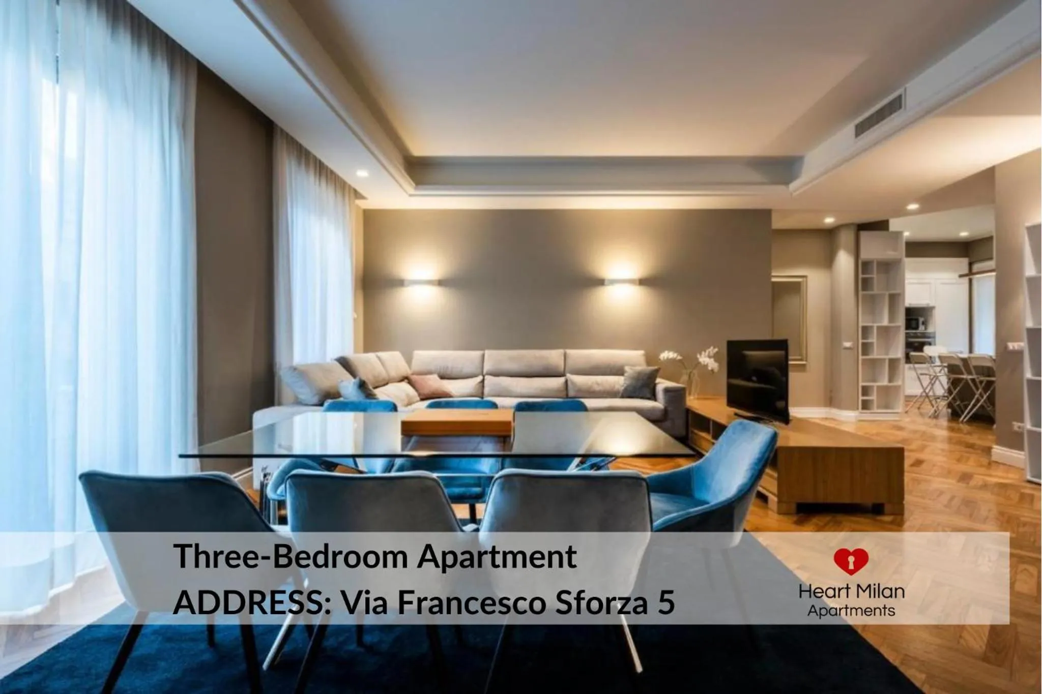 Living room in Heart Milan Apartments Sforza Duomo