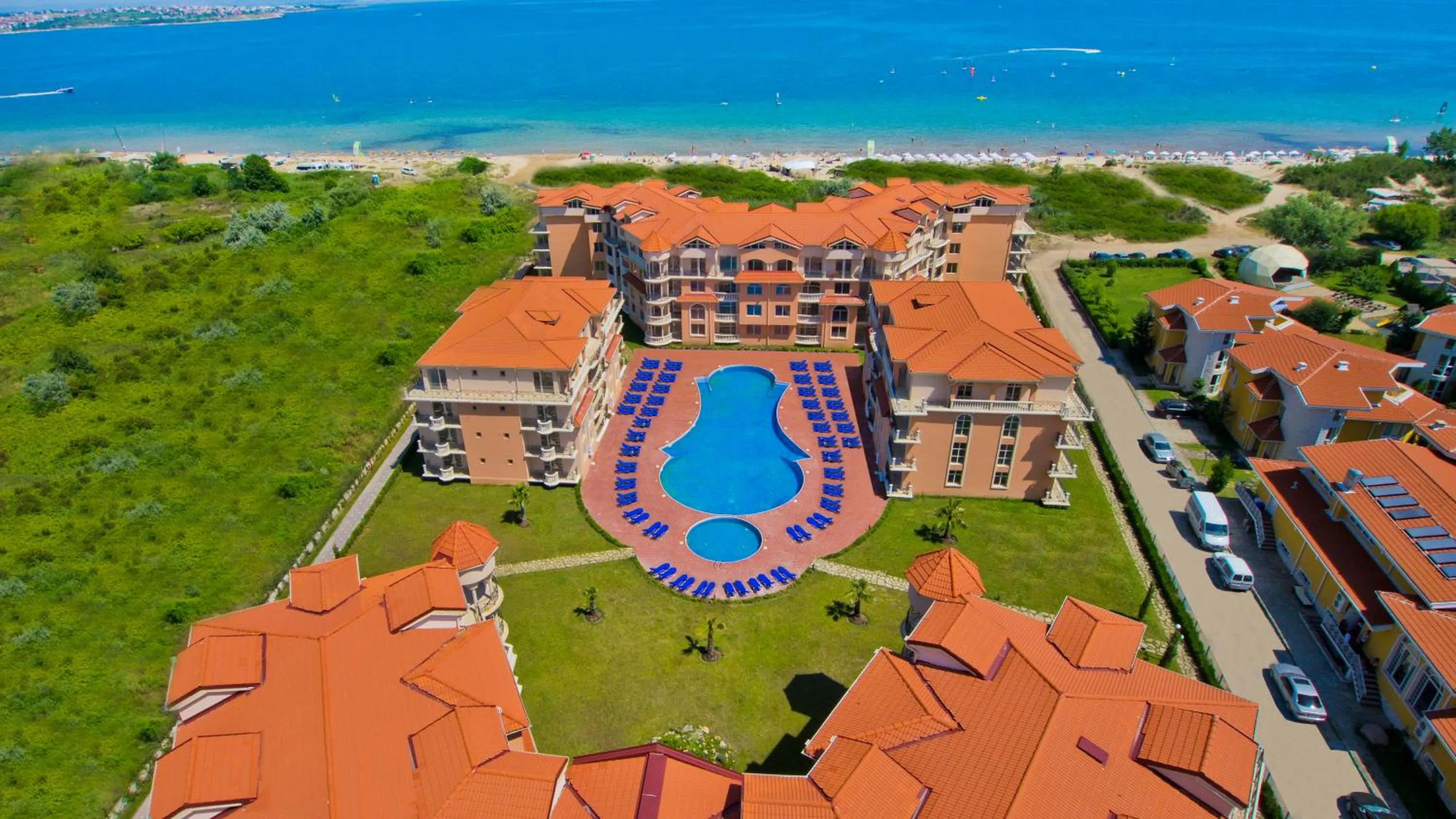 Bird's eye view in Touristic Complex Hacienda Beach Apartments Sozopol