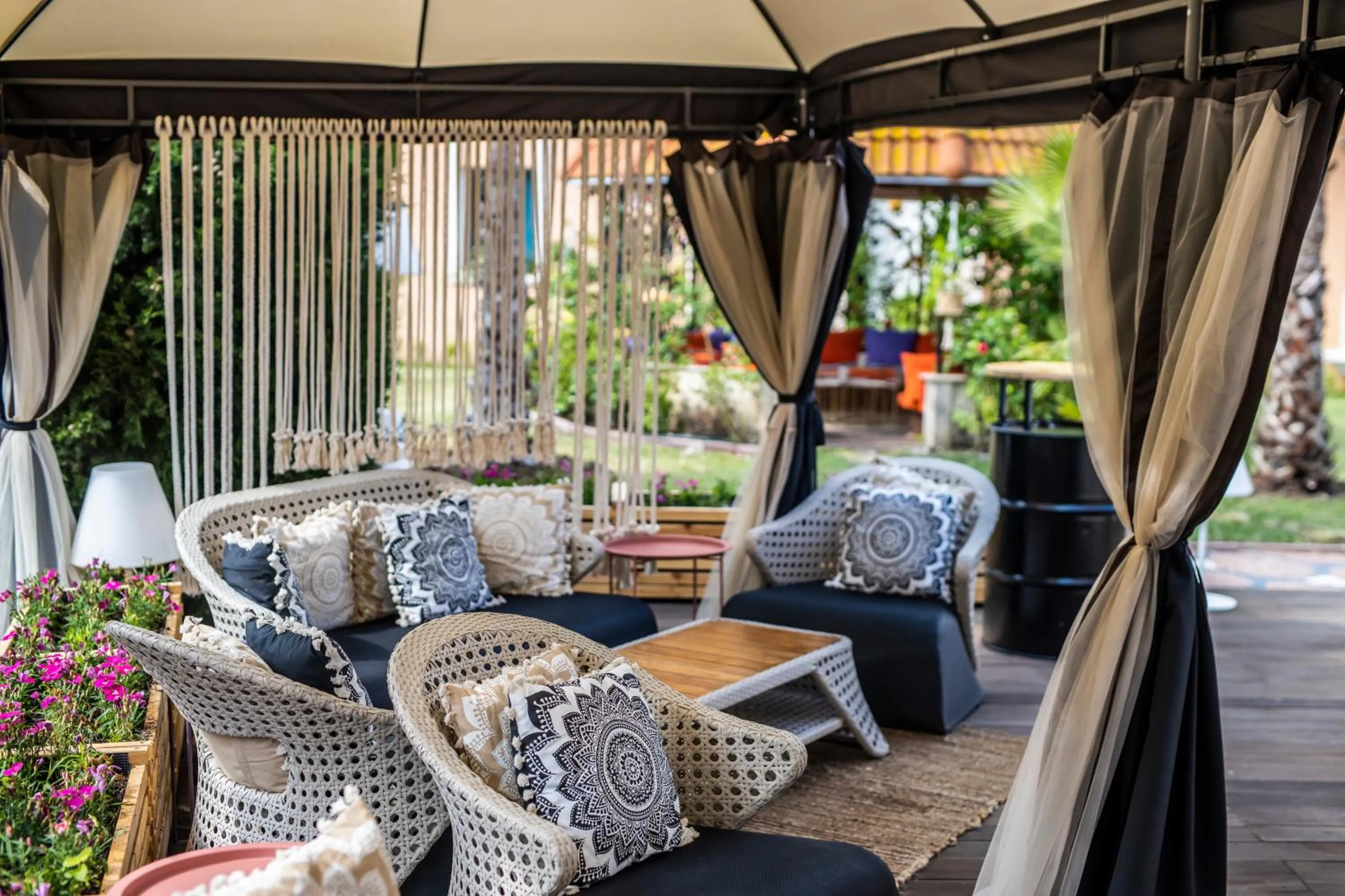 Patio in Touristic Complex Hacienda Beach Apartments Sozopol