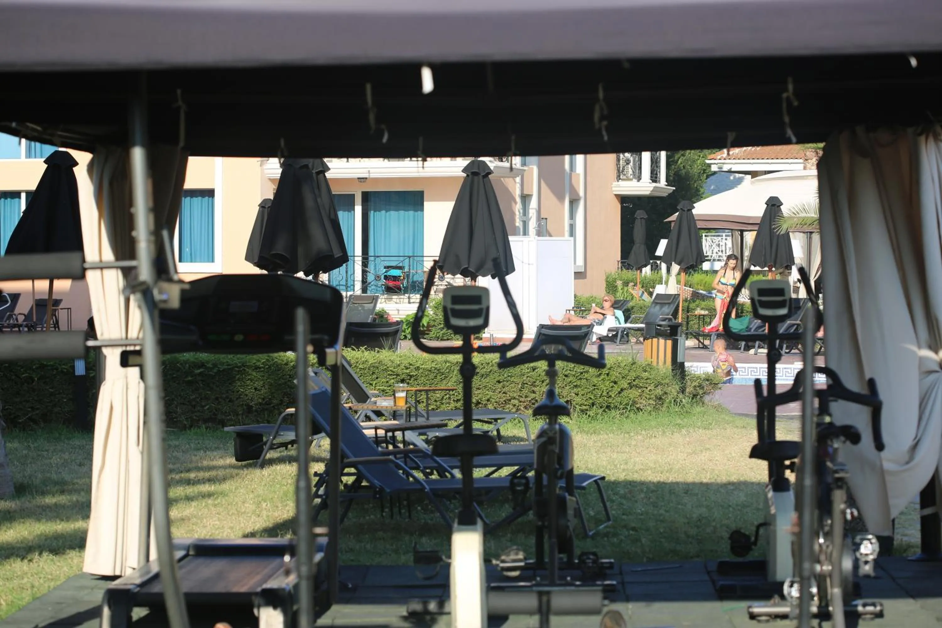 Patio in Touristic Complex Hacienda Beach Apartments Sozopol