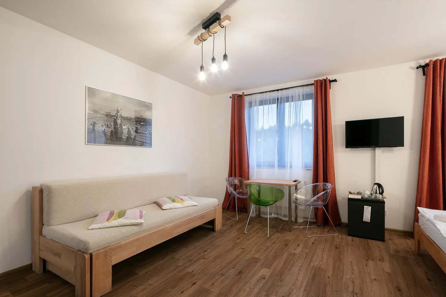 Bed in Hotel U Kabinky