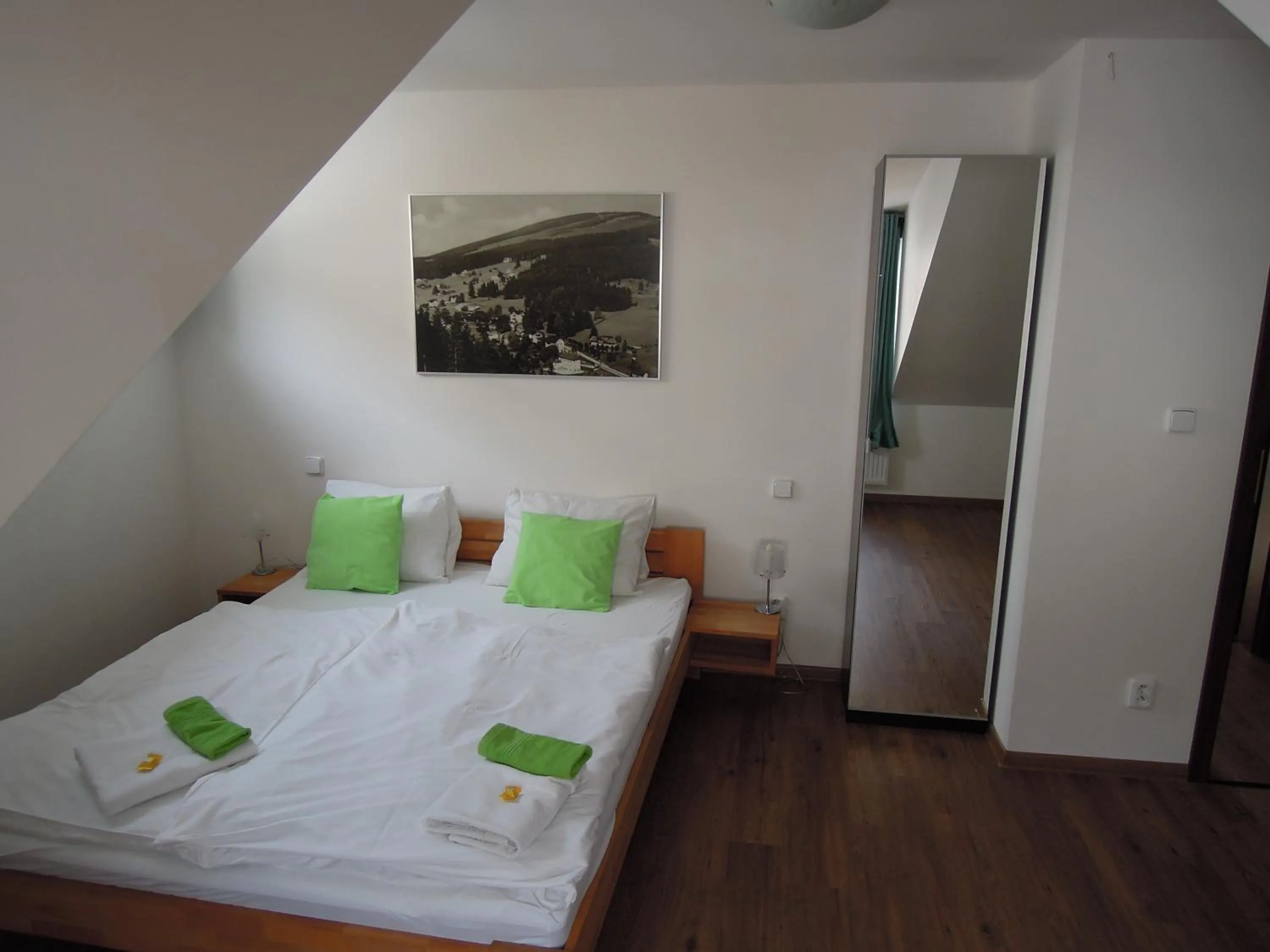 Bed in Hotel U Kabinky