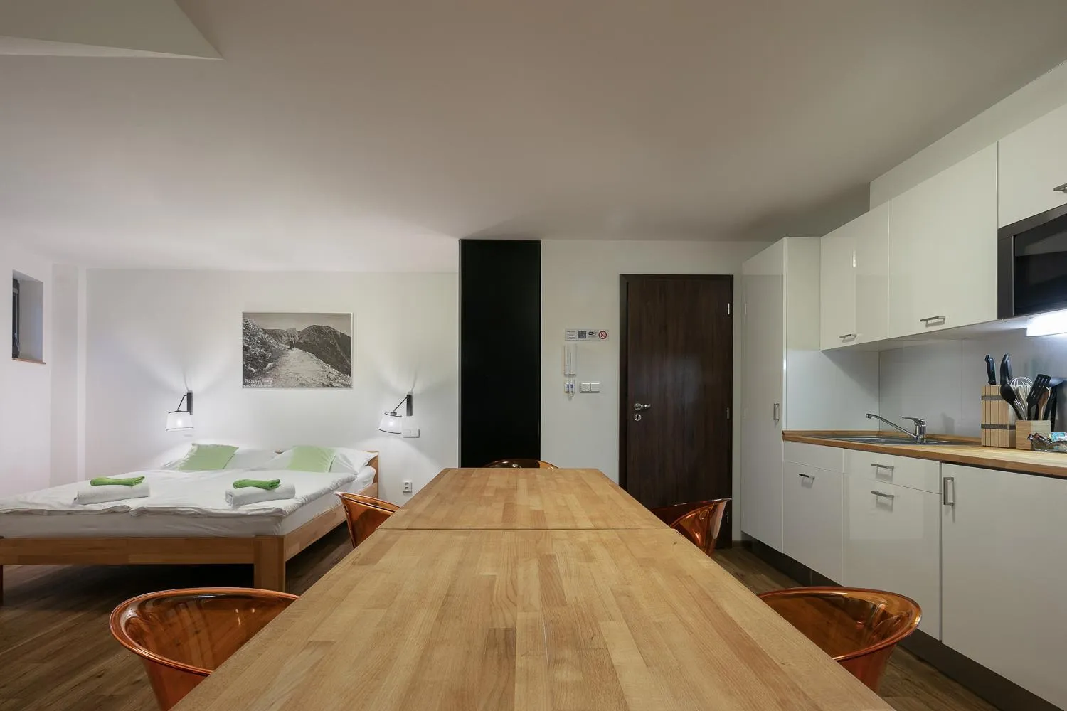 Bed in Hotel U Kabinky