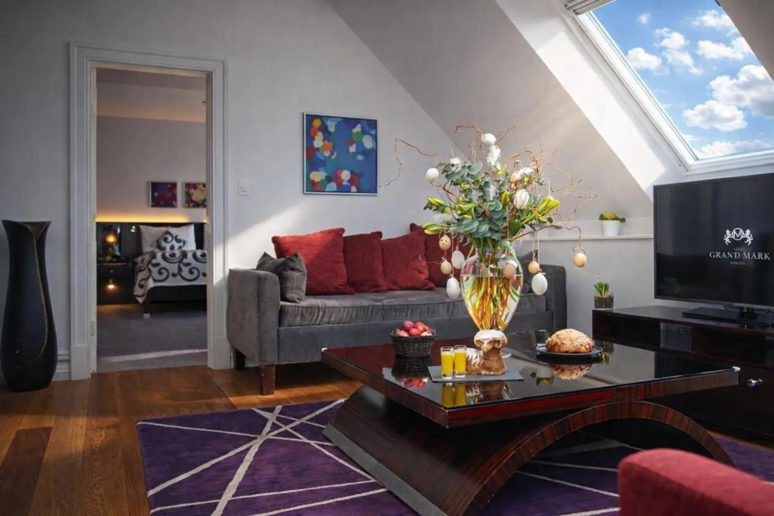 Living room in The Grand Mark Prague - The Leading Hotels of the World