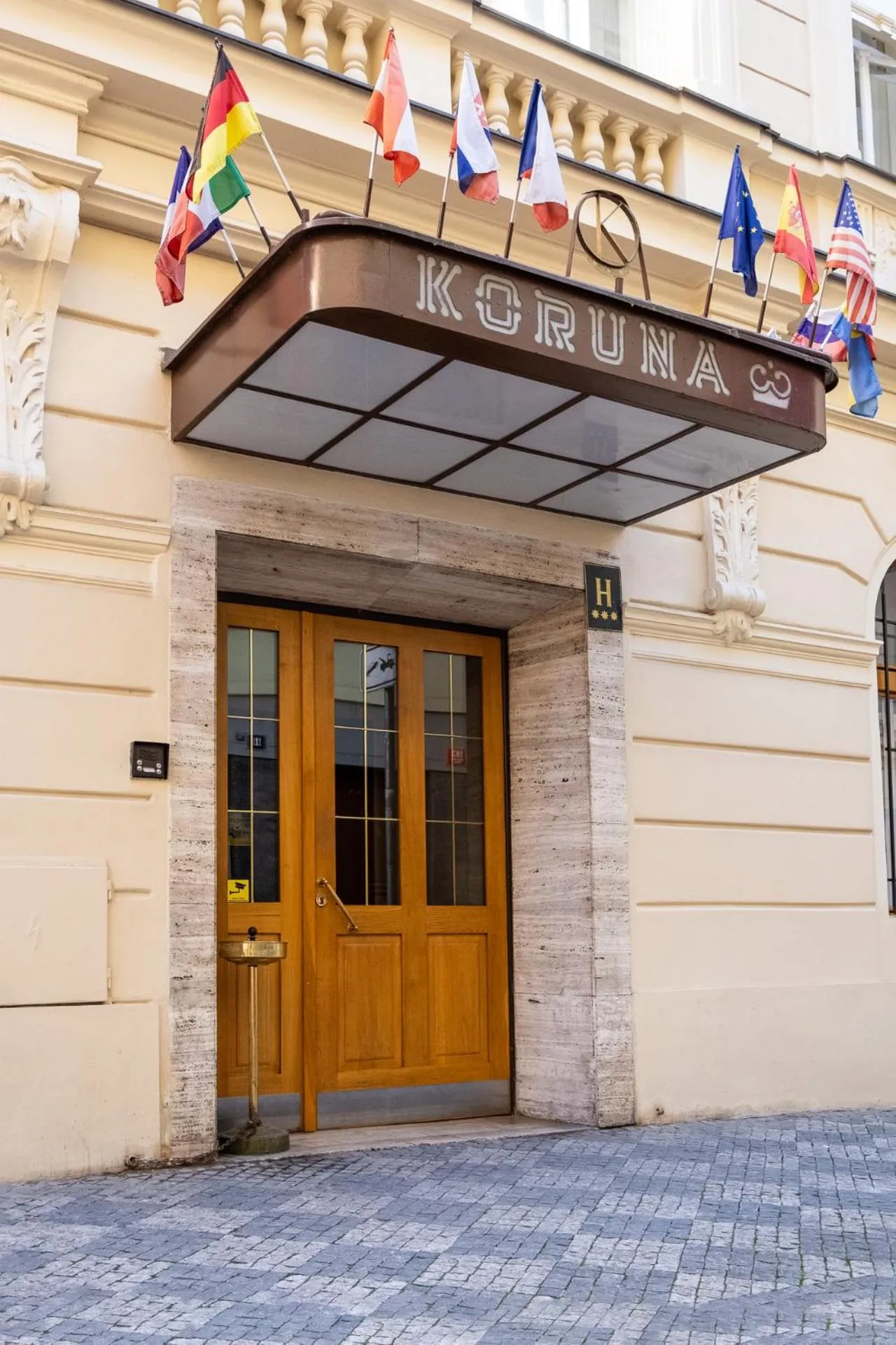 Facade/entrance in Koruna Hotel