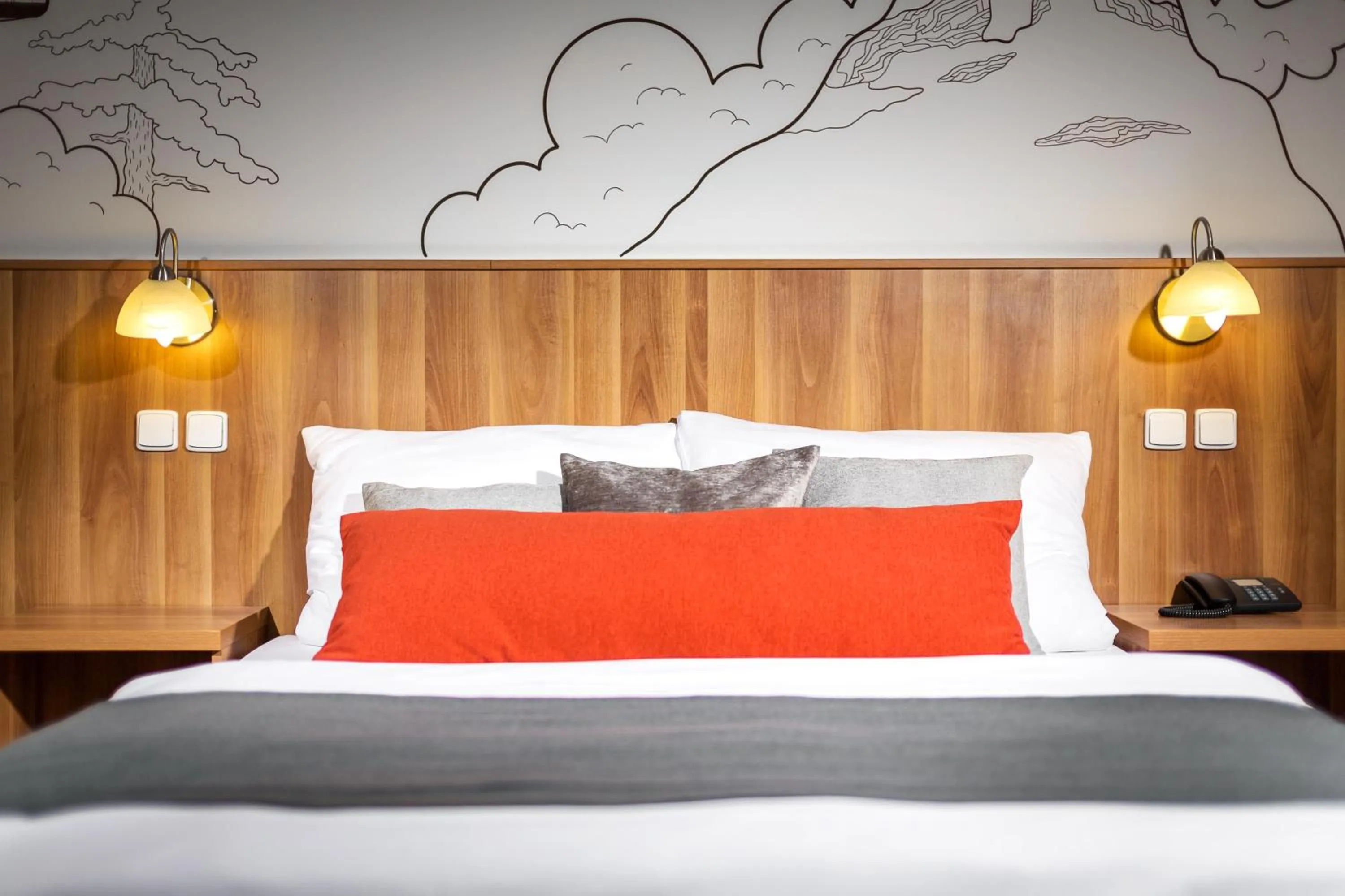 Bedroom, Bed in Wellness Hotel Grand