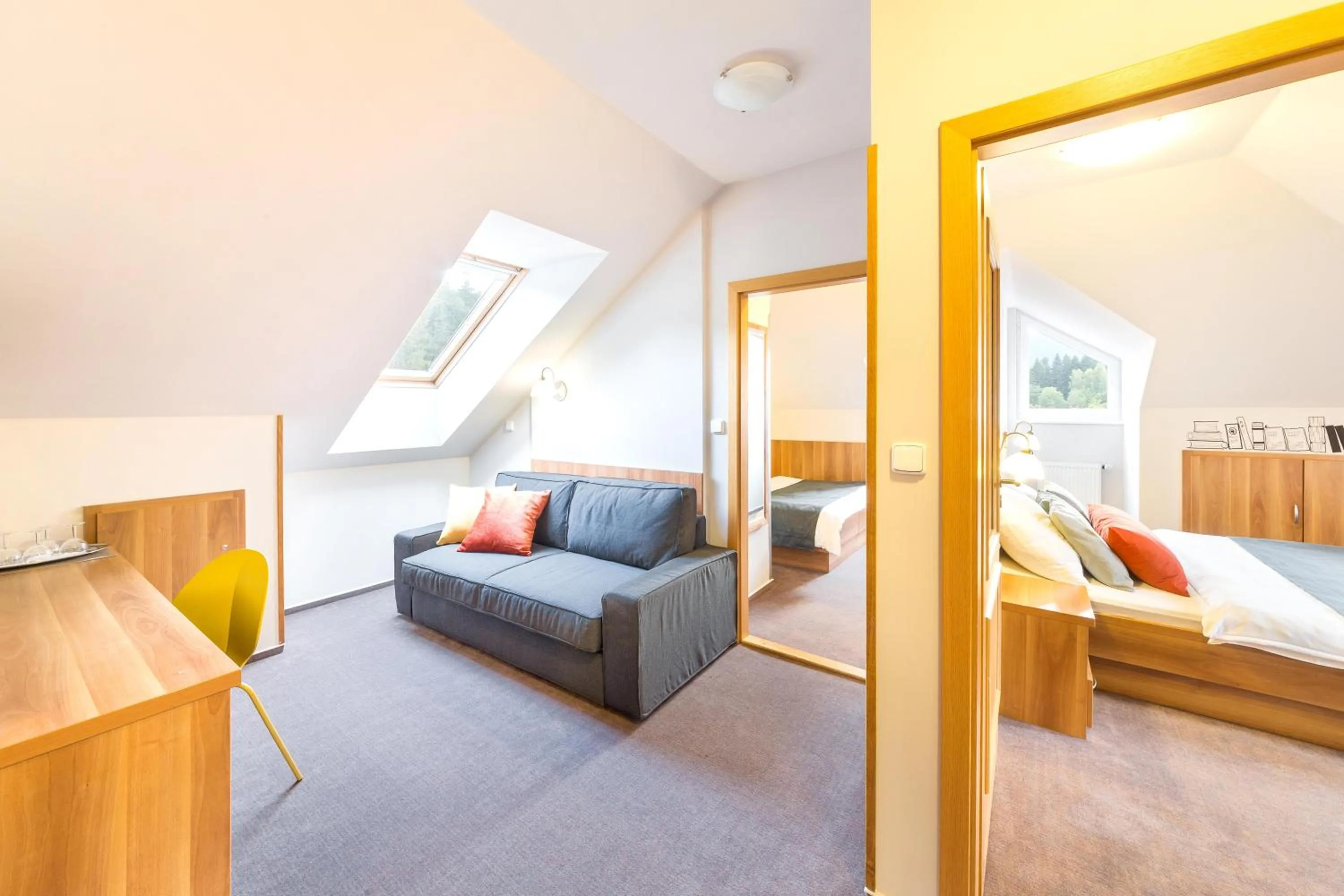 Living room, Bed in Wellness Hotel Grand