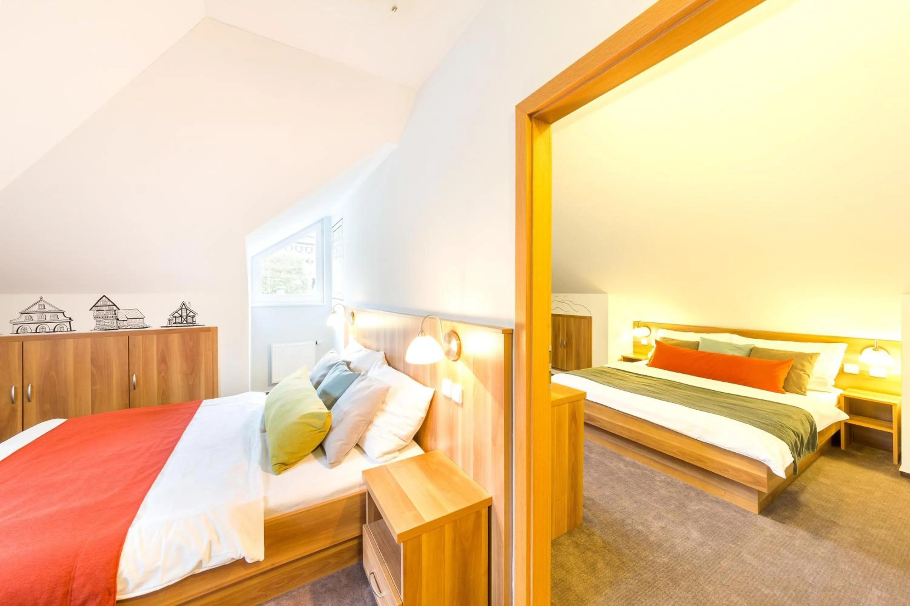 Bedroom, Bed in Wellness Hotel Grand