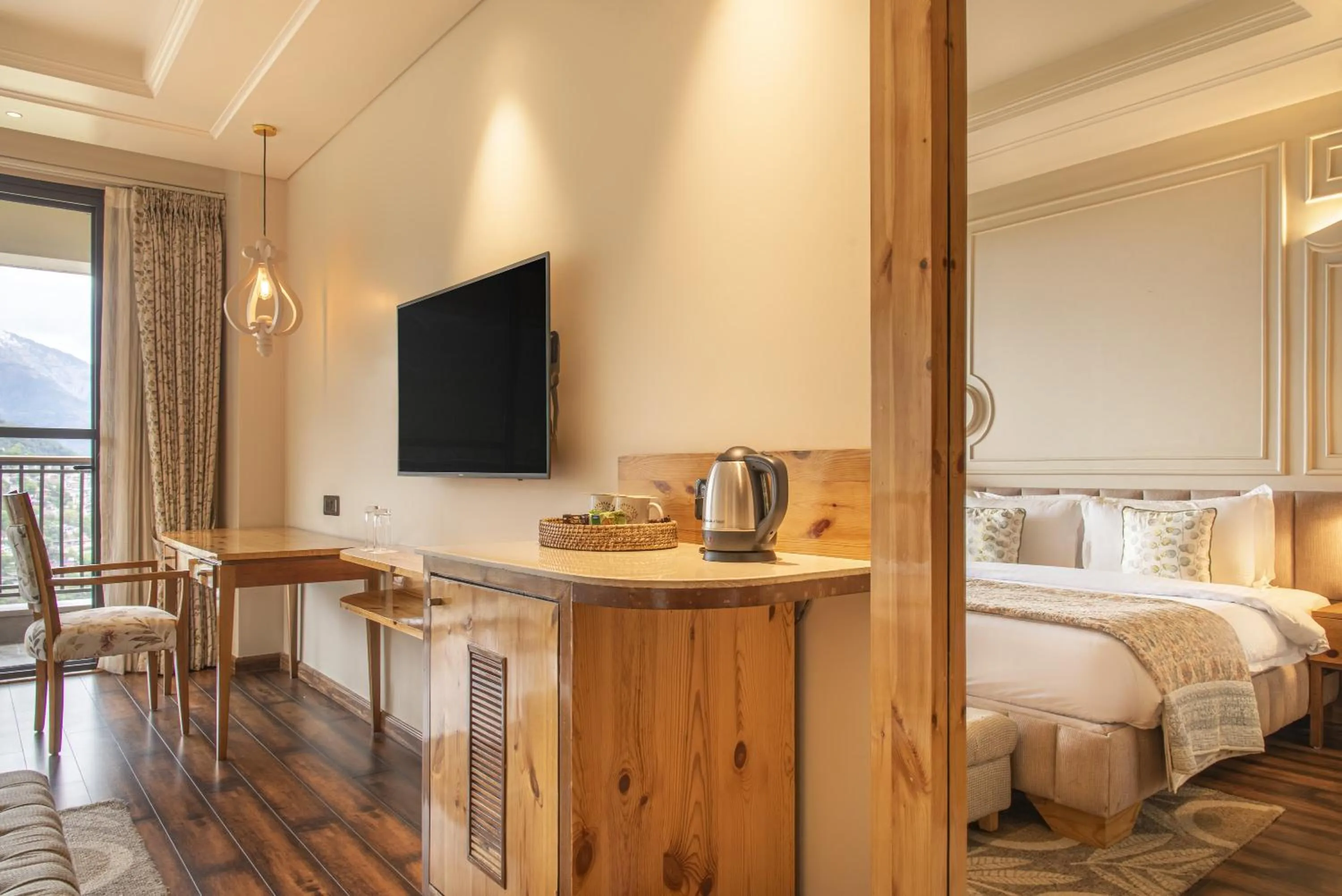 Bed in Echor Mandara TreeVilla Dharamshala