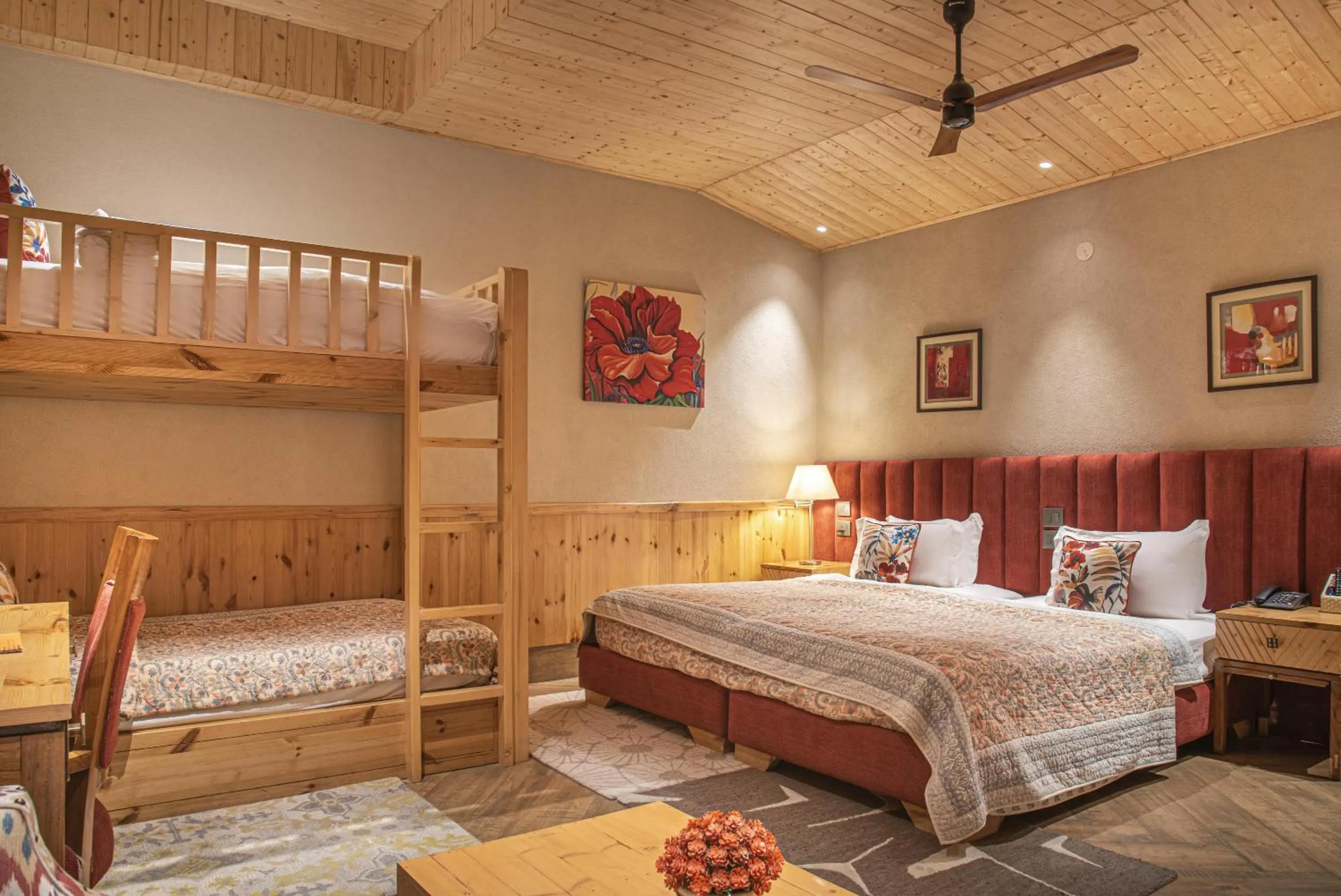 Bed in Echor Mandara TreeVilla Dharamshala