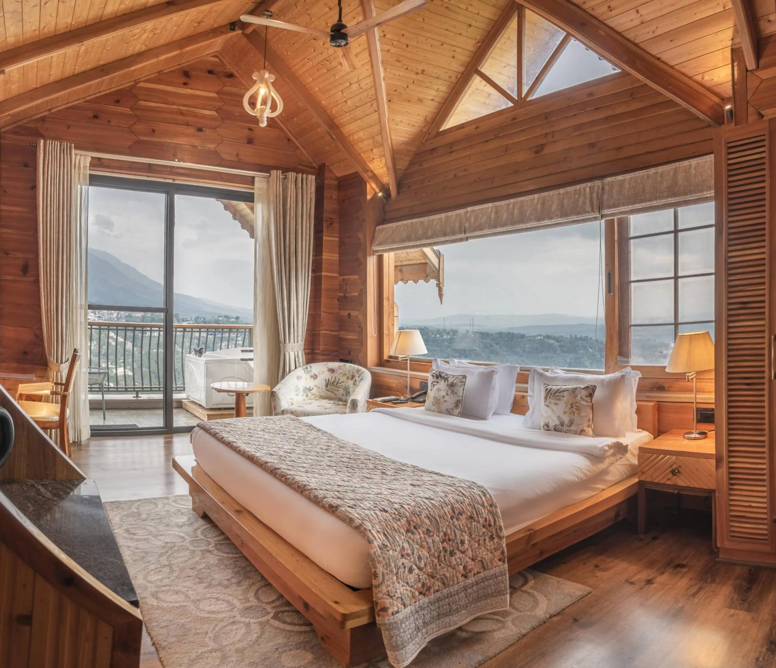 Bed in Echor Mandara TreeVilla Dharamshala