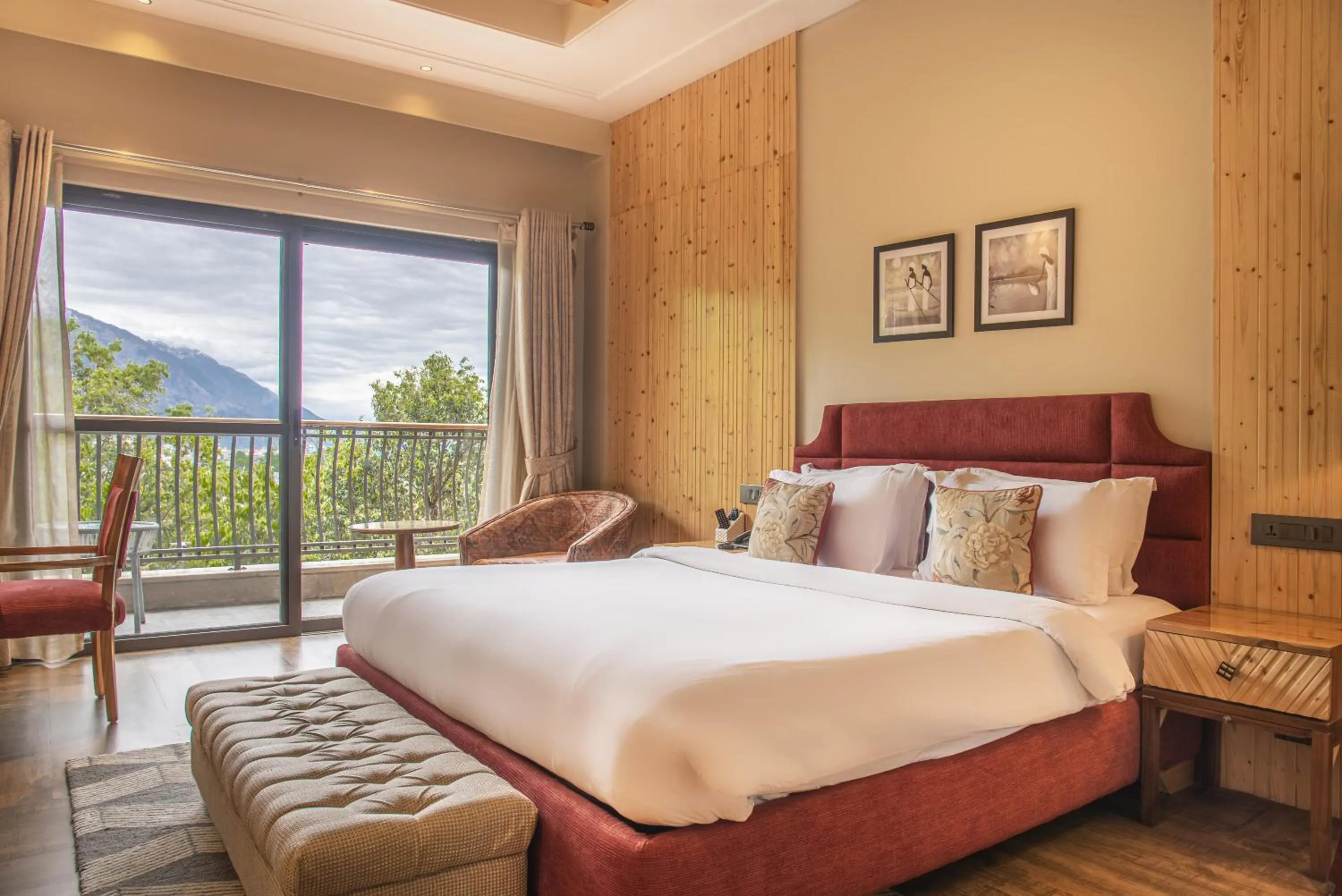 Bed in Echor Mandara TreeVilla Dharamshala