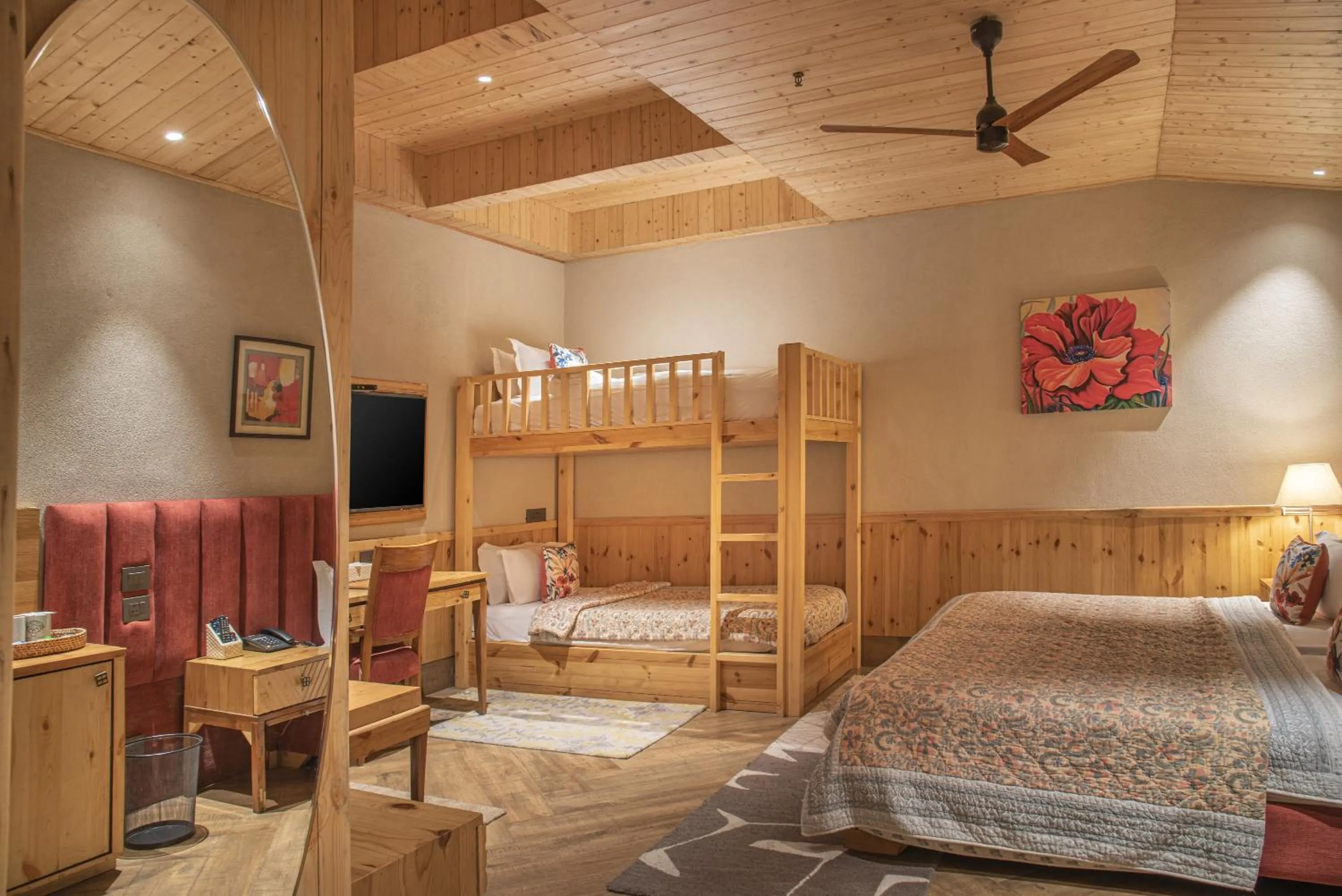 Bed in Echor Mandara TreeVilla Dharamshala