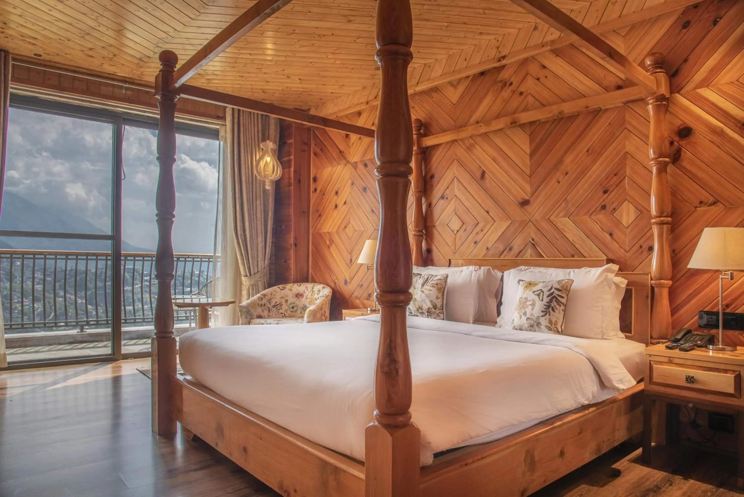 Bed in Echor Mandara TreeVilla Dharamshala