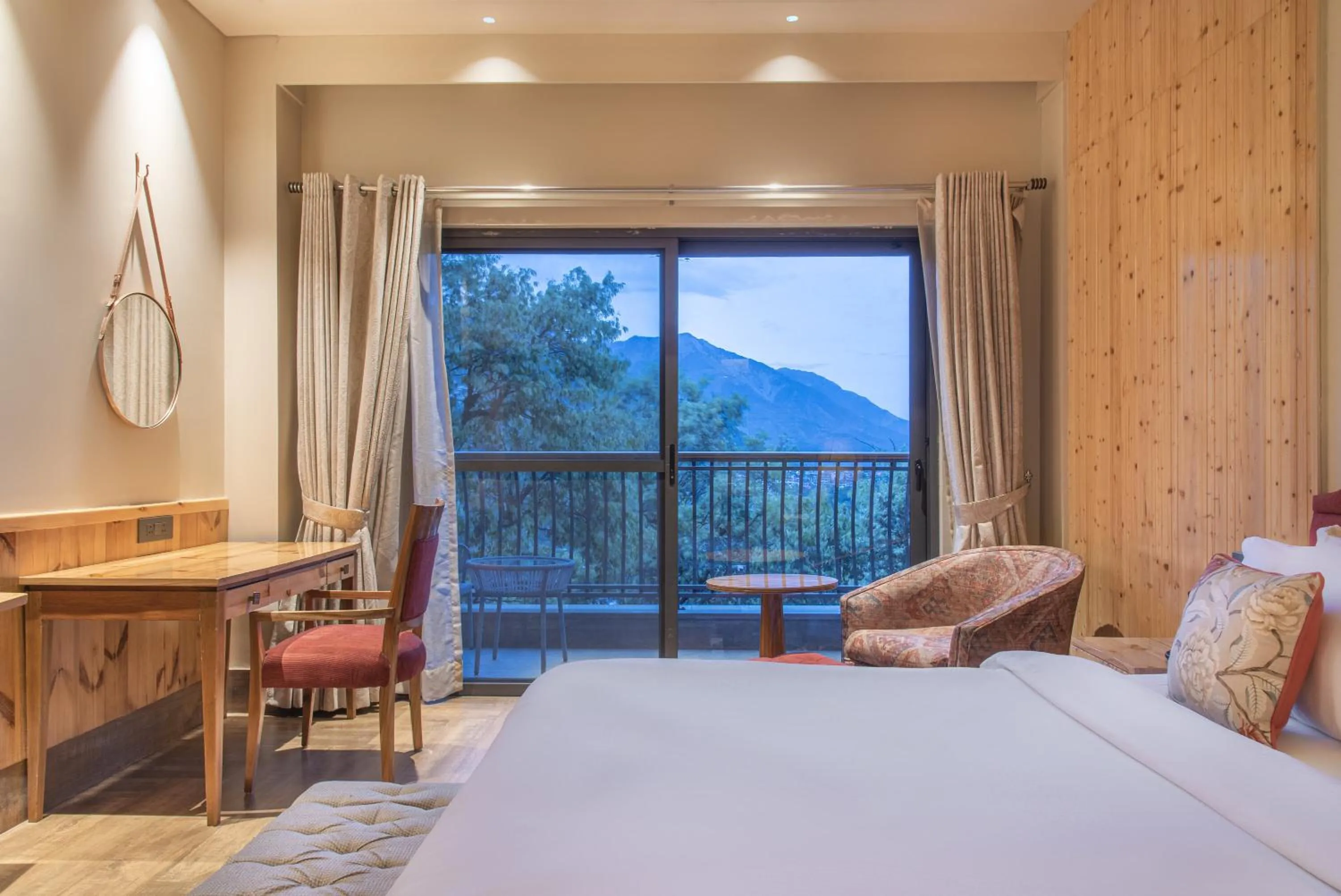 Bed in Echor Mandara TreeVilla Dharamshala