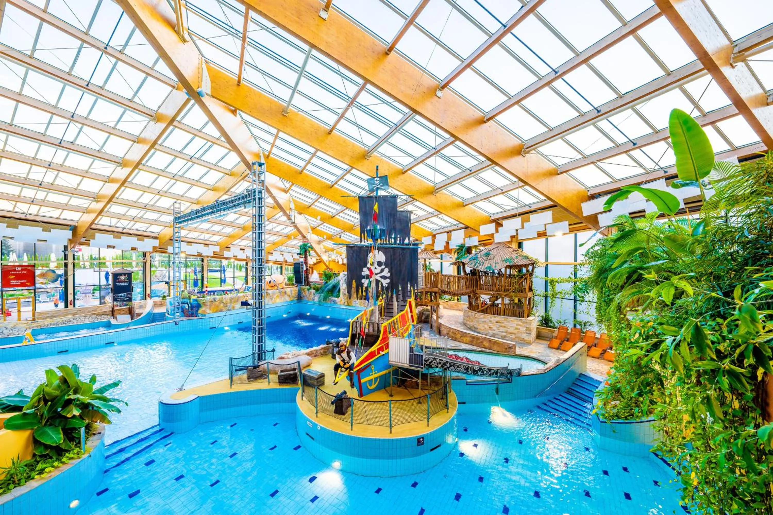 Aqua park in Aquapalace Hotel Prague