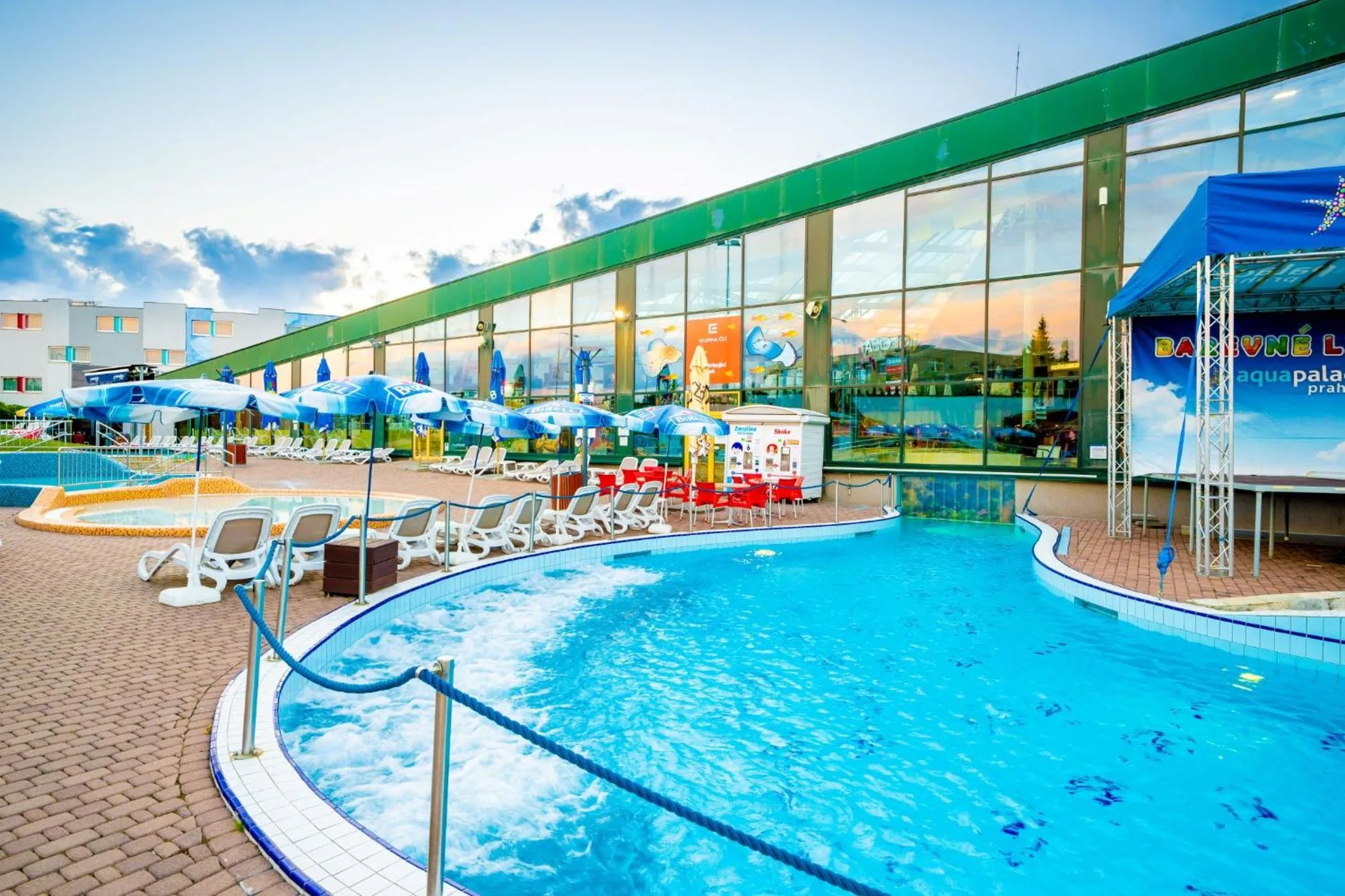 Aqua park in Aquapalace Hotel Prague