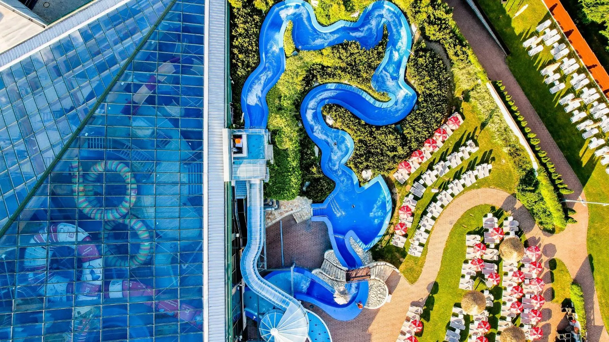 Bird's eye view in Aquapalace Hotel Prague