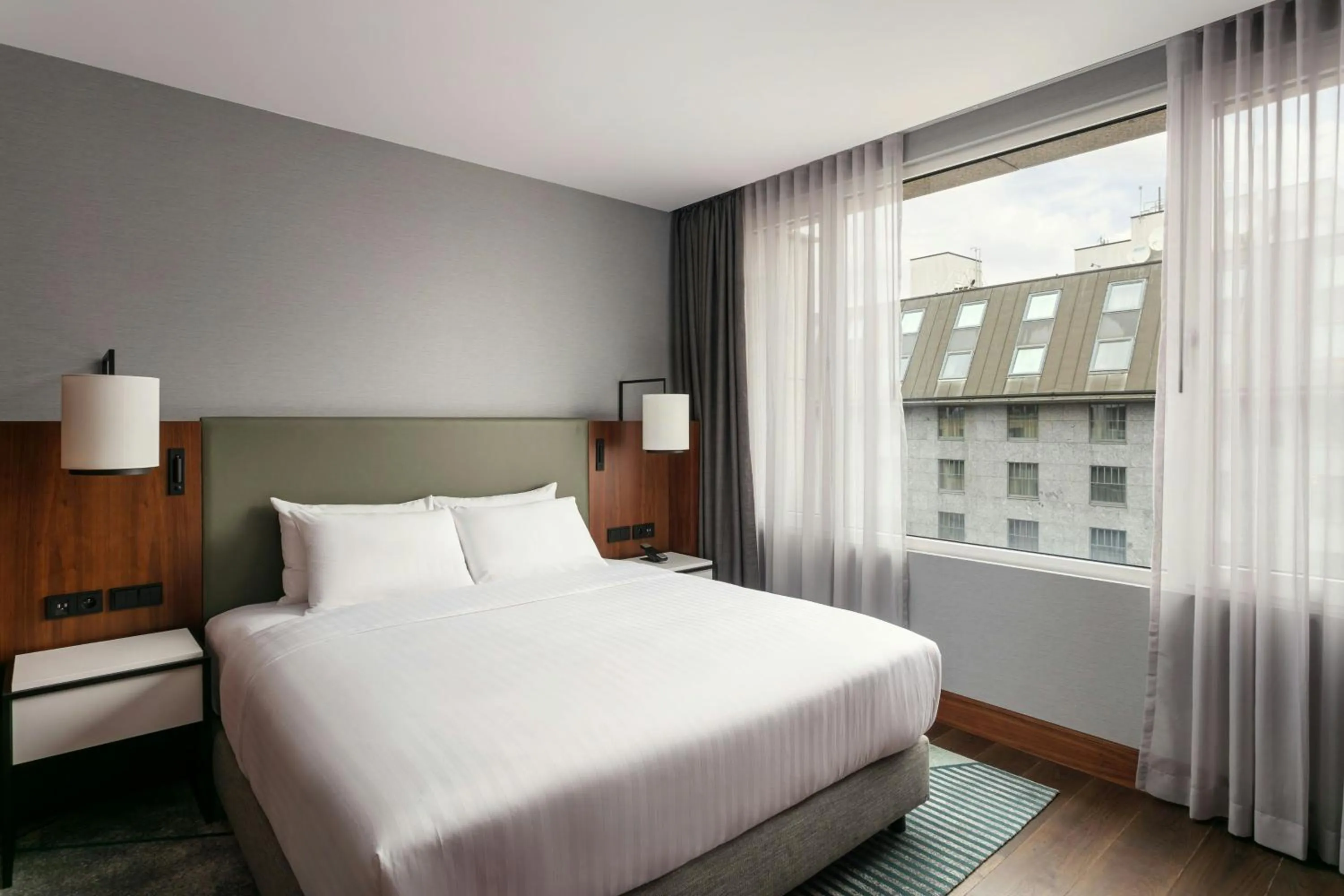 Photo of the whole room, Bed in Prague Marriott Hotel