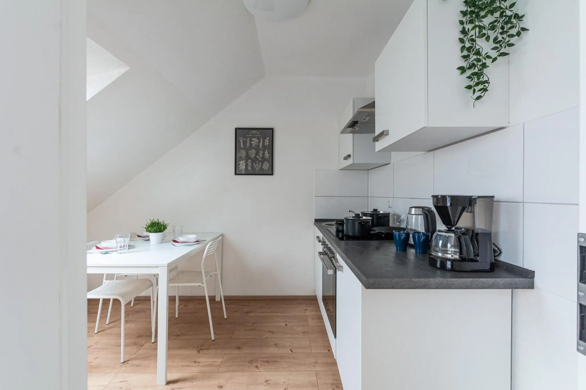 Kitchen or kitchenette in T&K Apartments - Apartments 20 Min to MESSE DUS