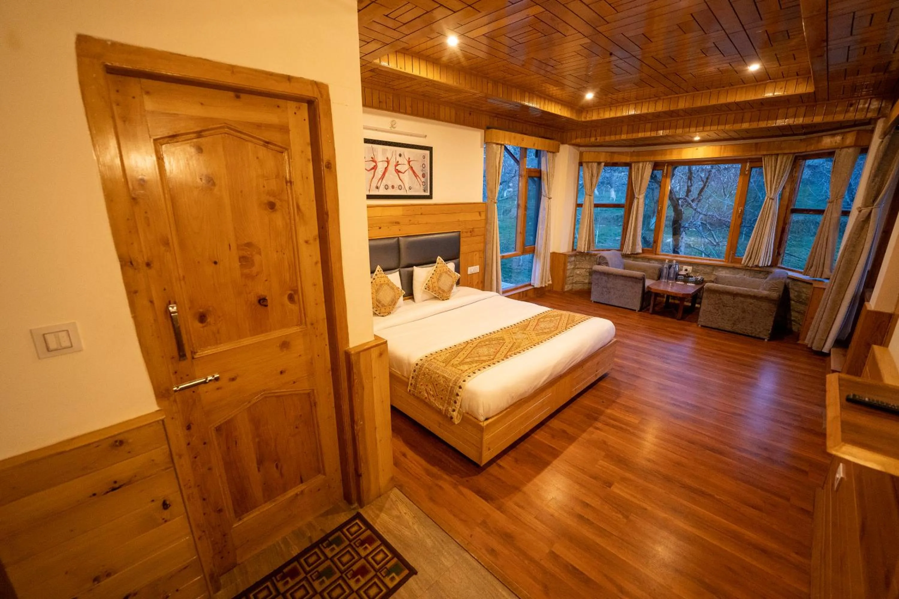 Bed in Amarys Boutique Stays Manali