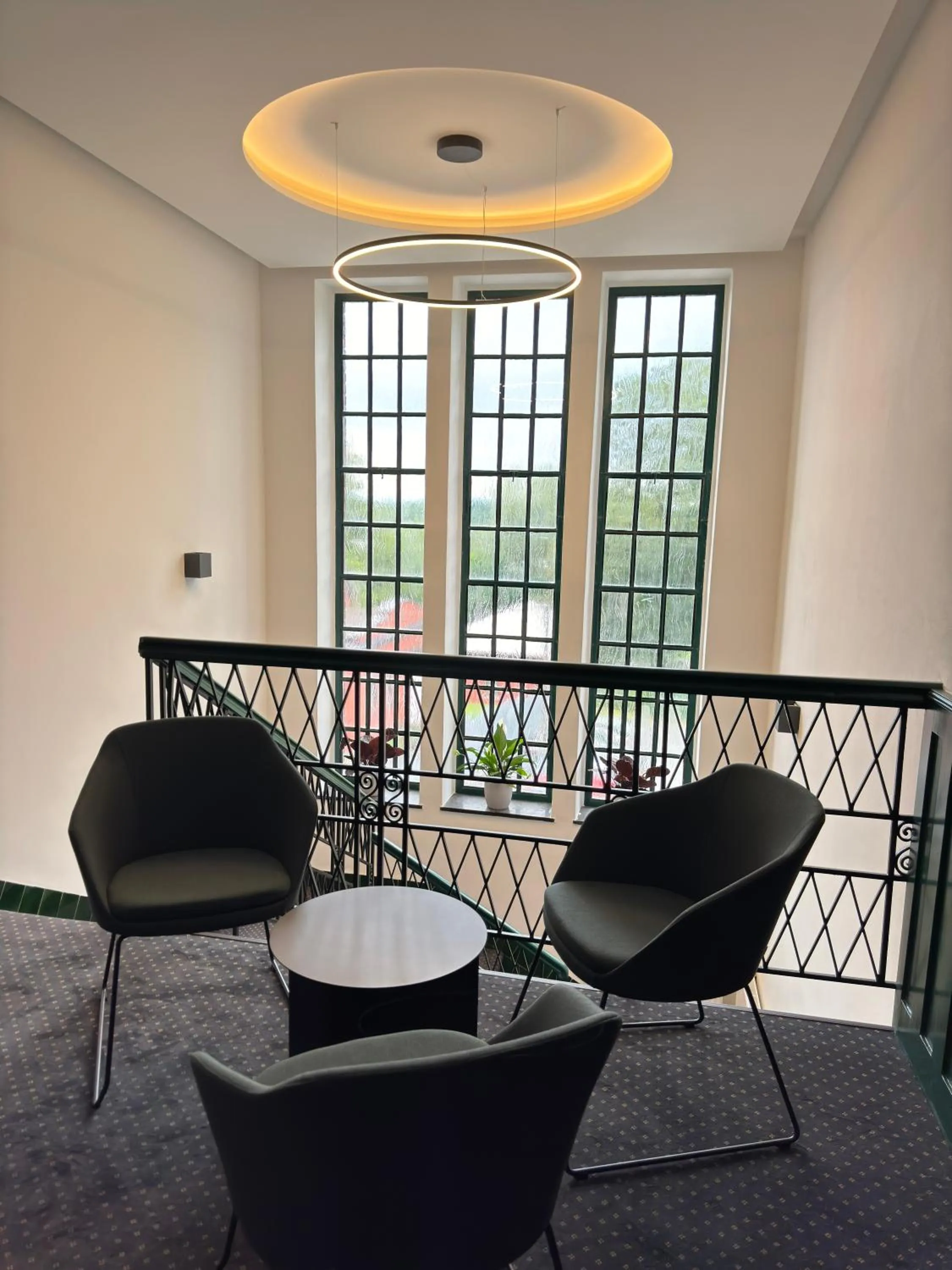 Seating area in Jan Maria Hotel