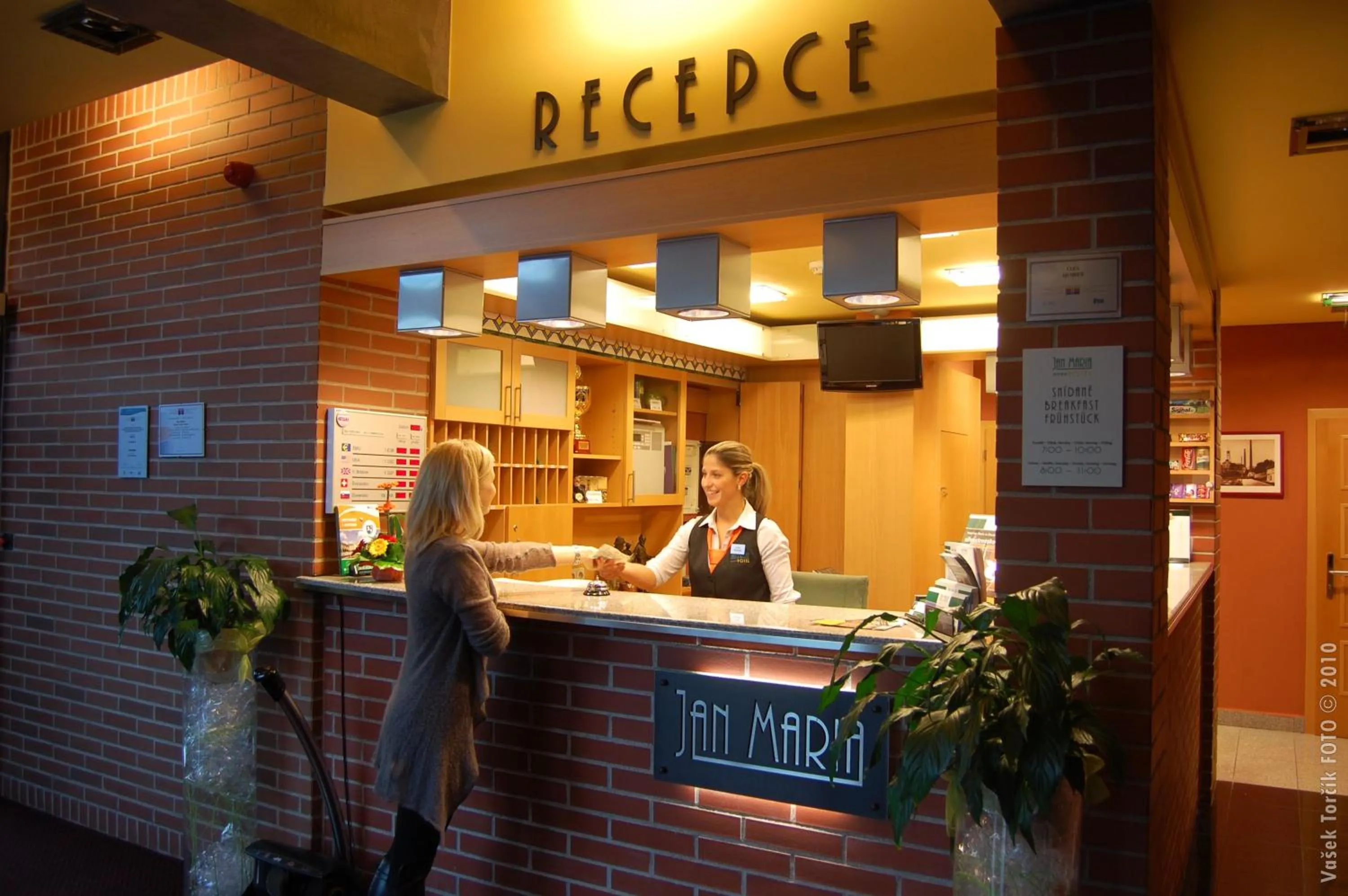 Lobby or reception in Jan Maria Hotel