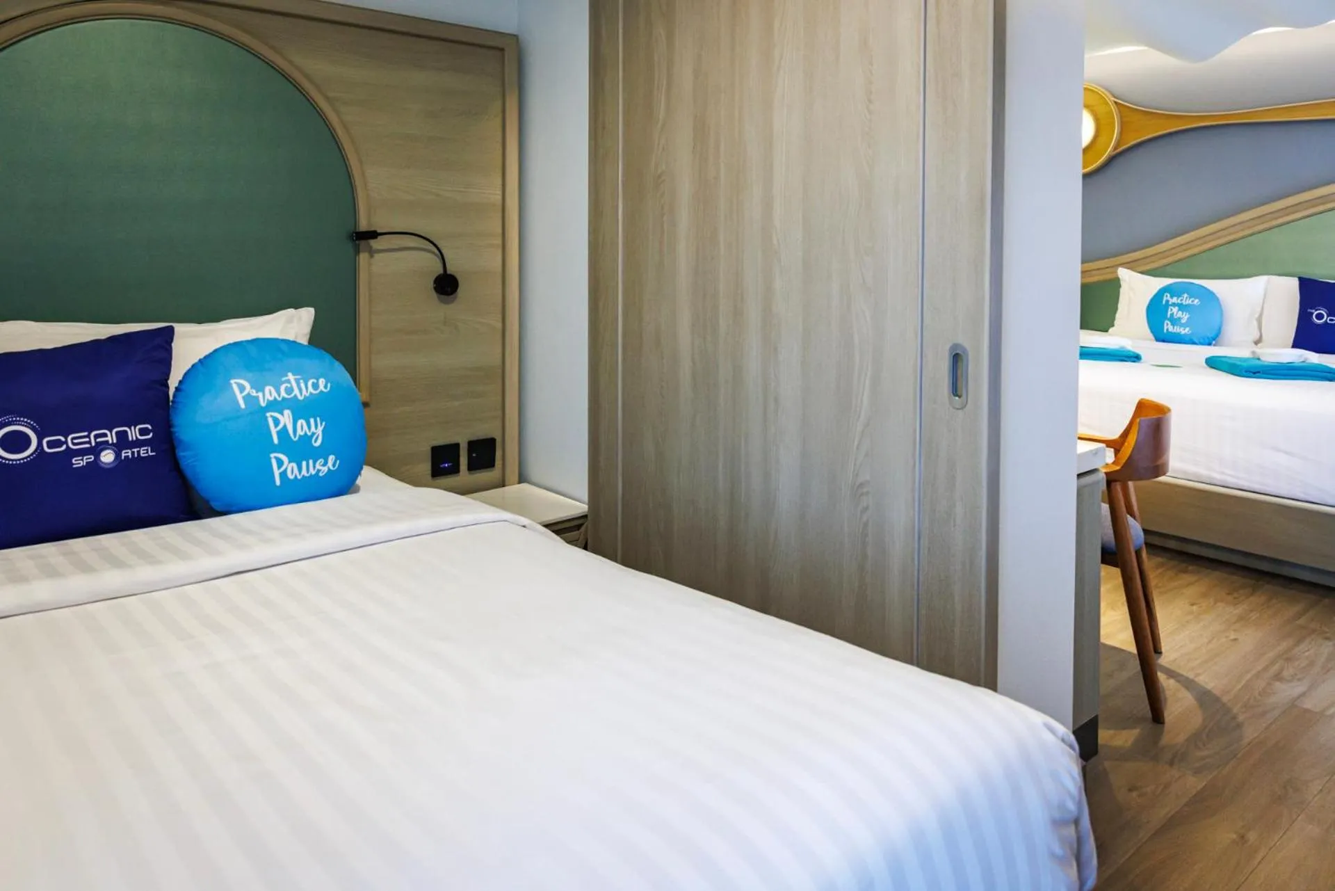 Bed in The Oceanic Sportel Phuket - SHA Extra Plus