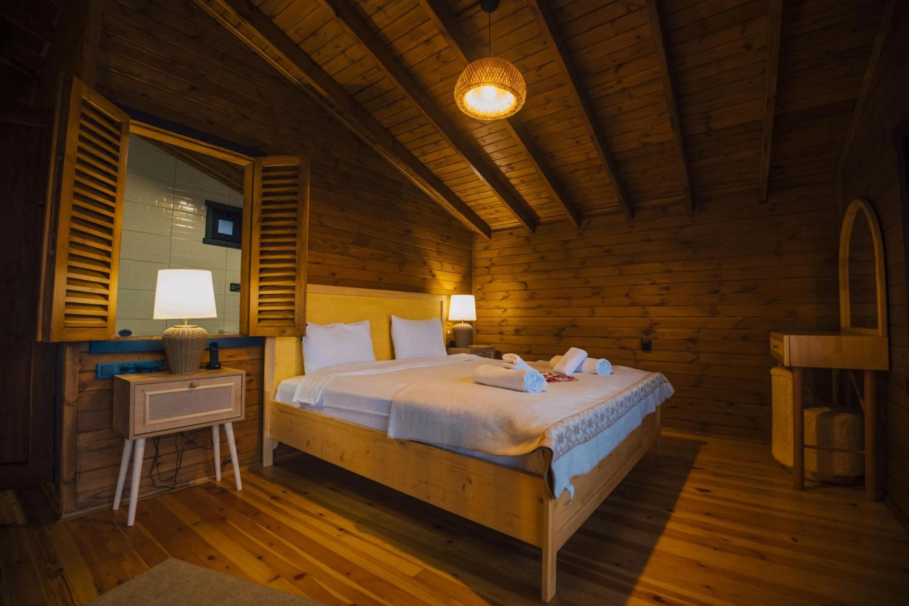 Bed in Woodlodge Country Sapanca