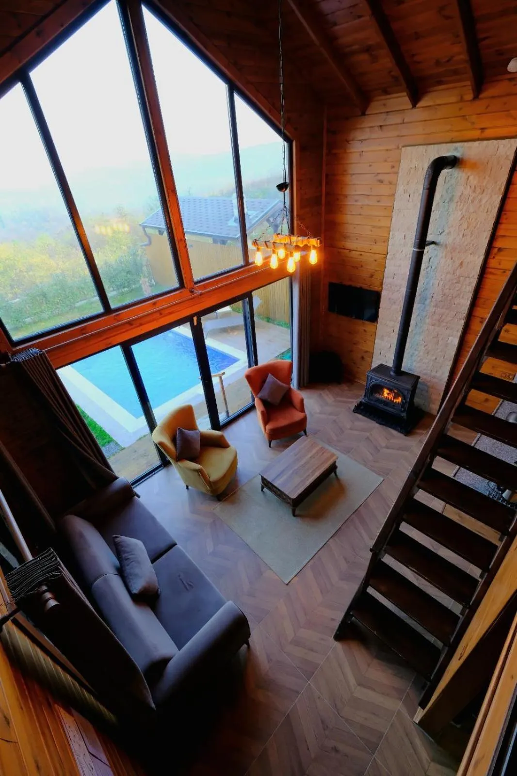 Living room in Woodlodge Country Sapanca
